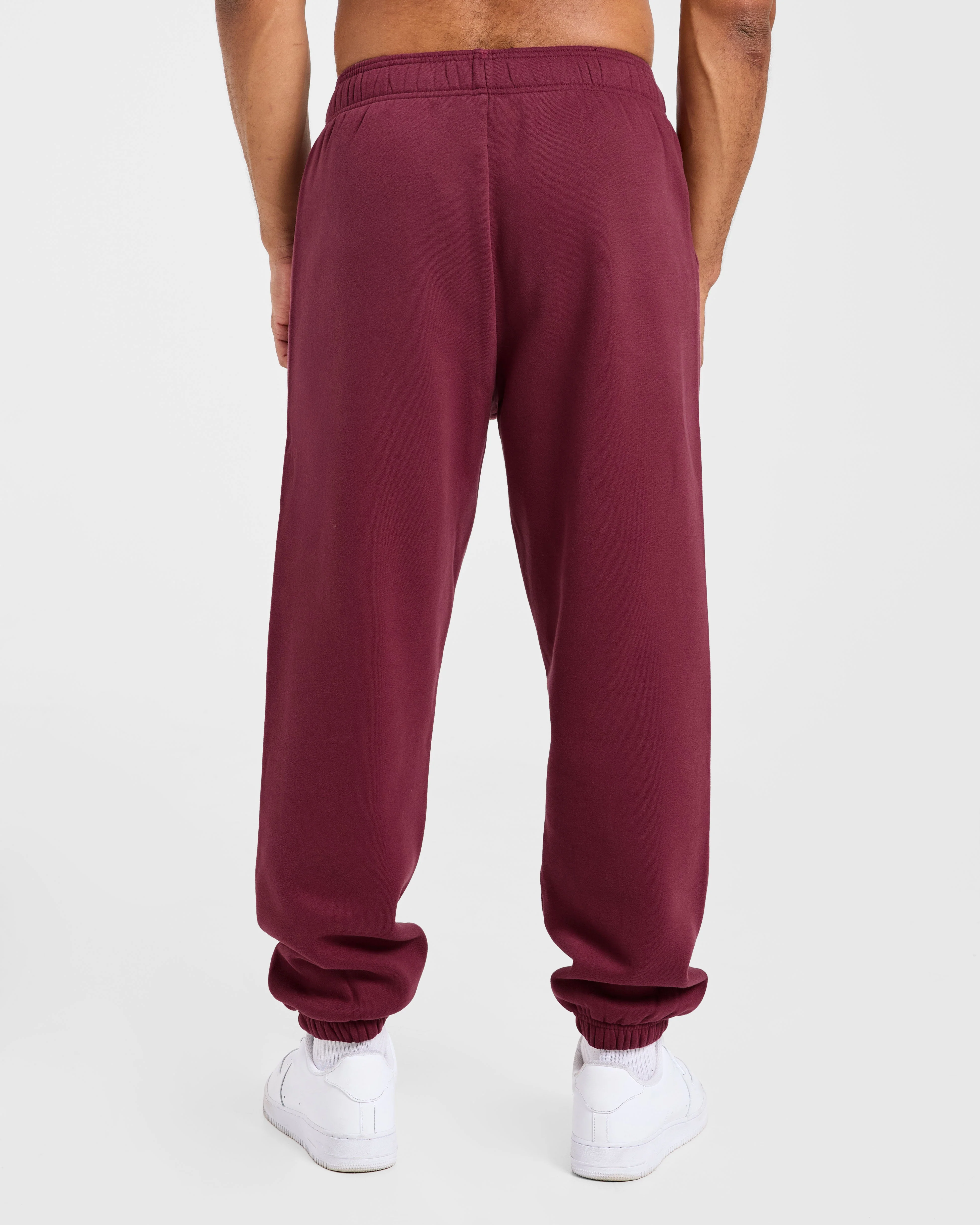 Academy Oversized Joggers - Burgundy - Image 2