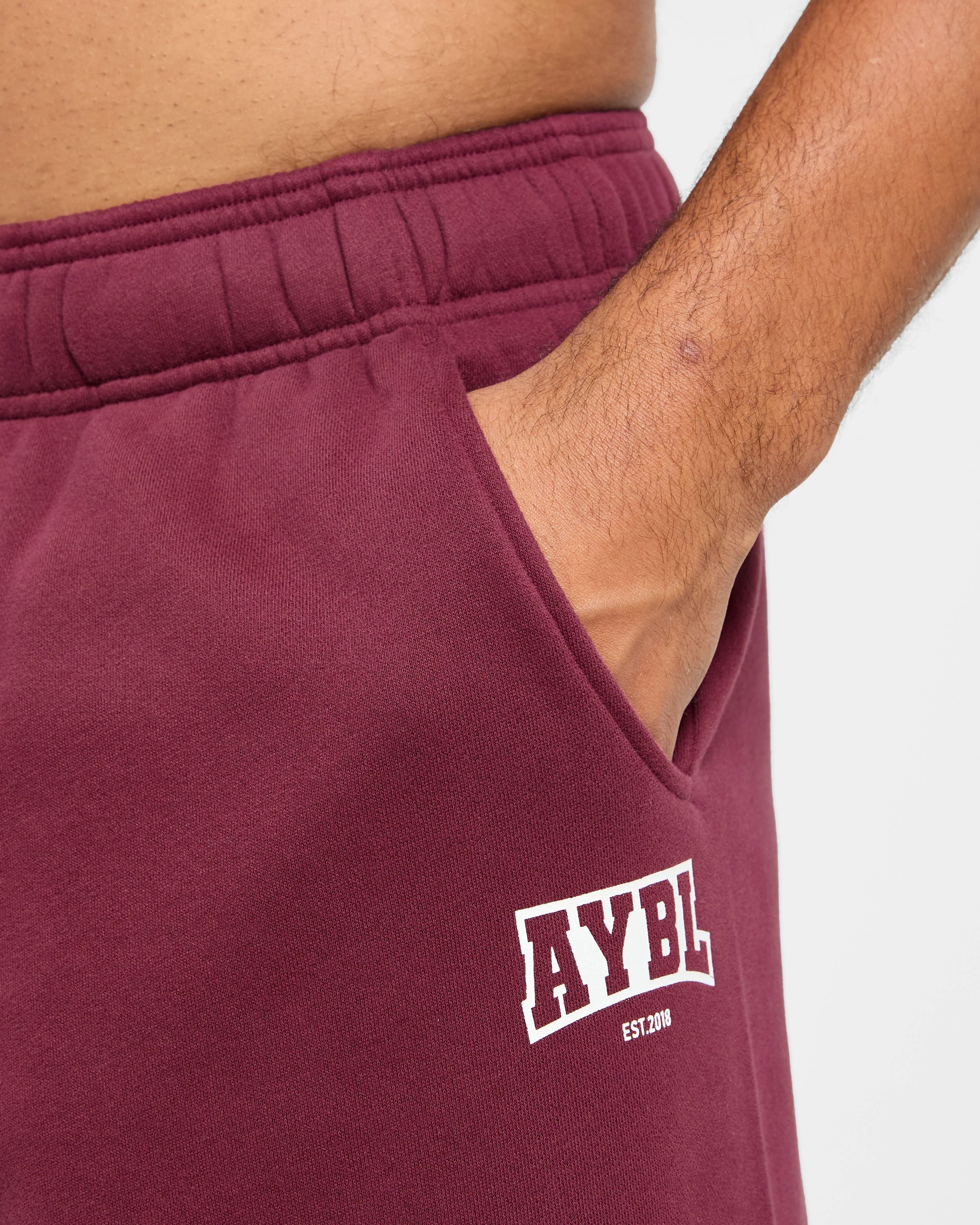 Academy Oversized Joggers - Burgundy - Image 5