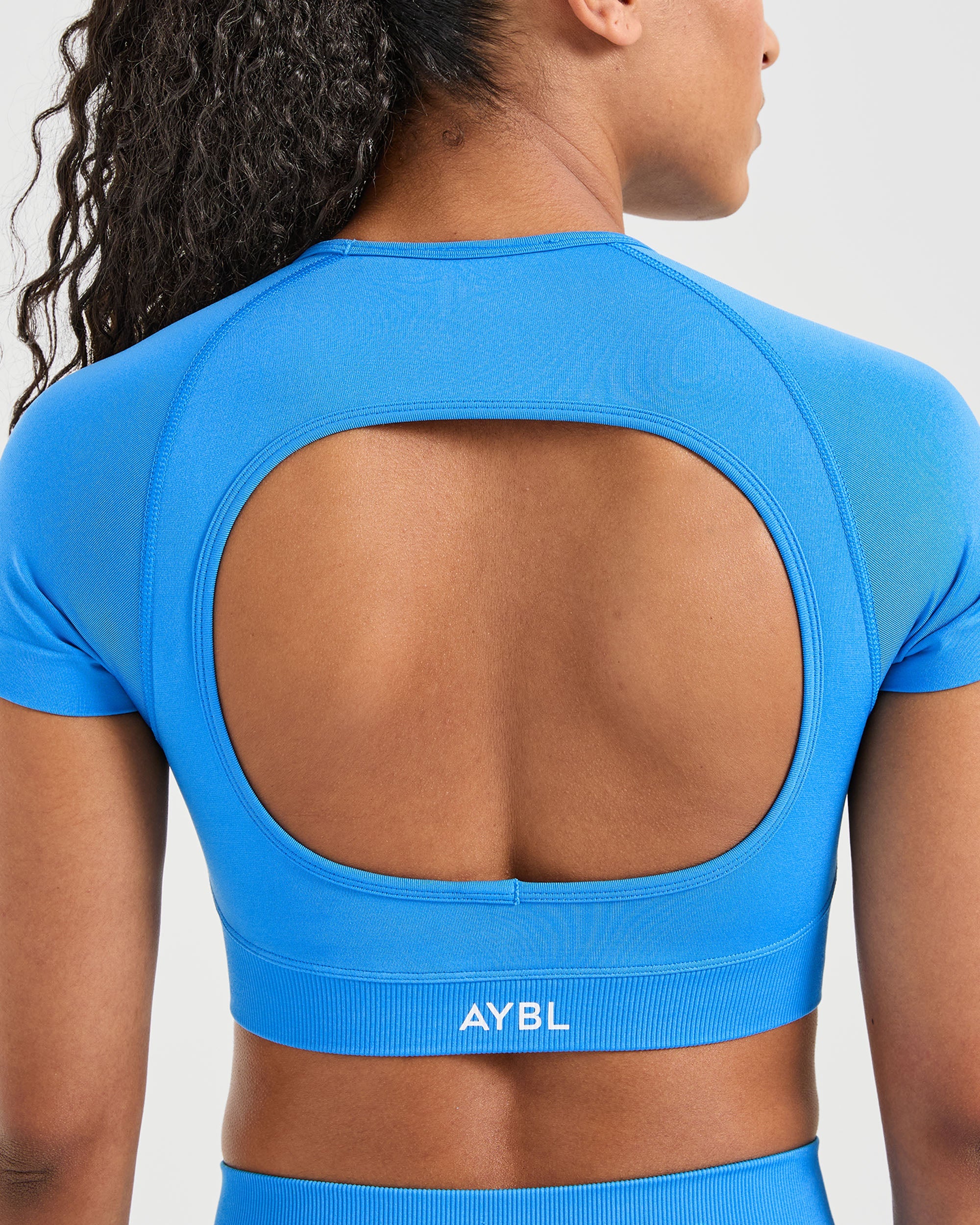 Adapt Seamless Crop Top - Spring Cobalt - Image 6