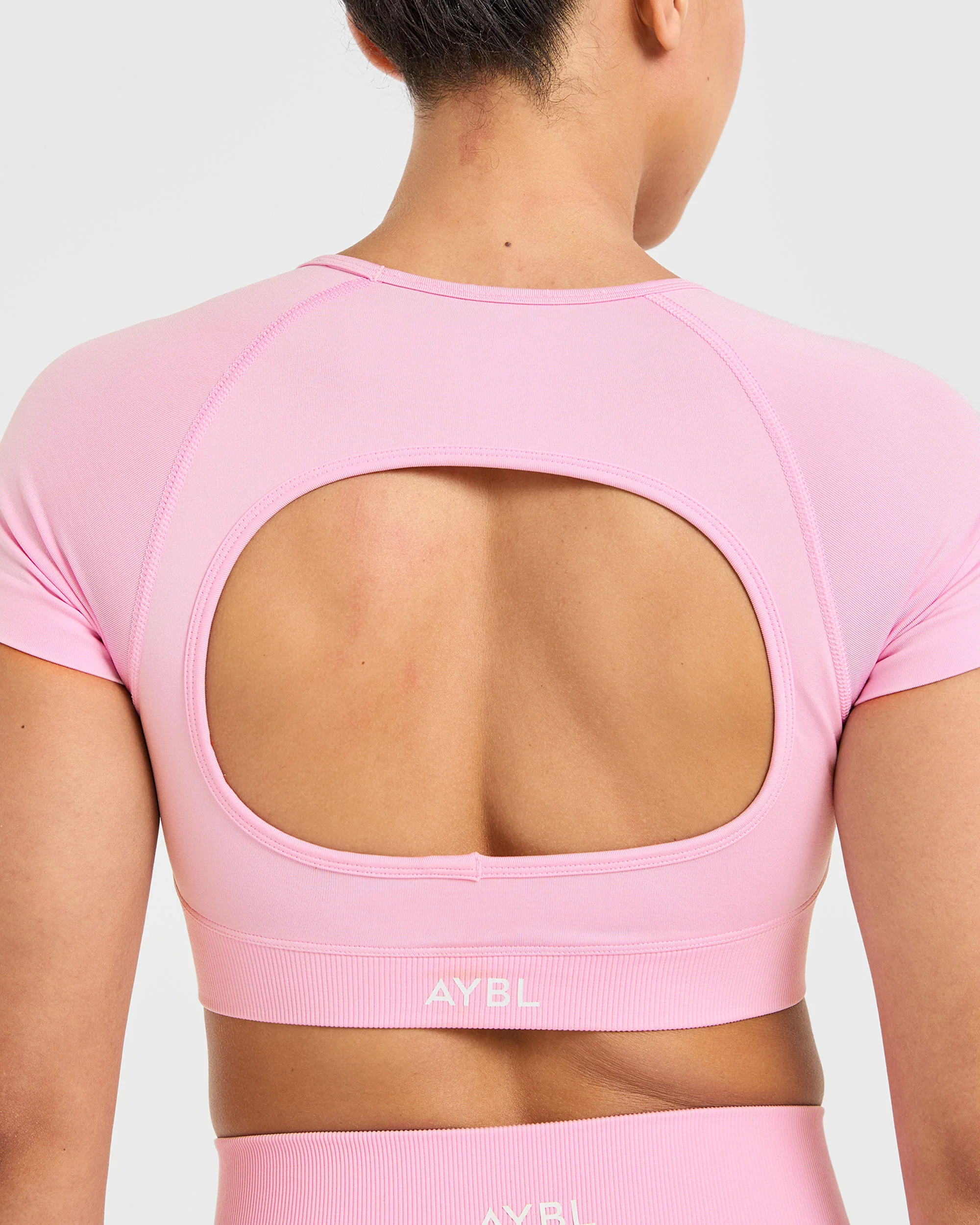 Adapt Seamless Crop Top - Spring Pink - Image 6