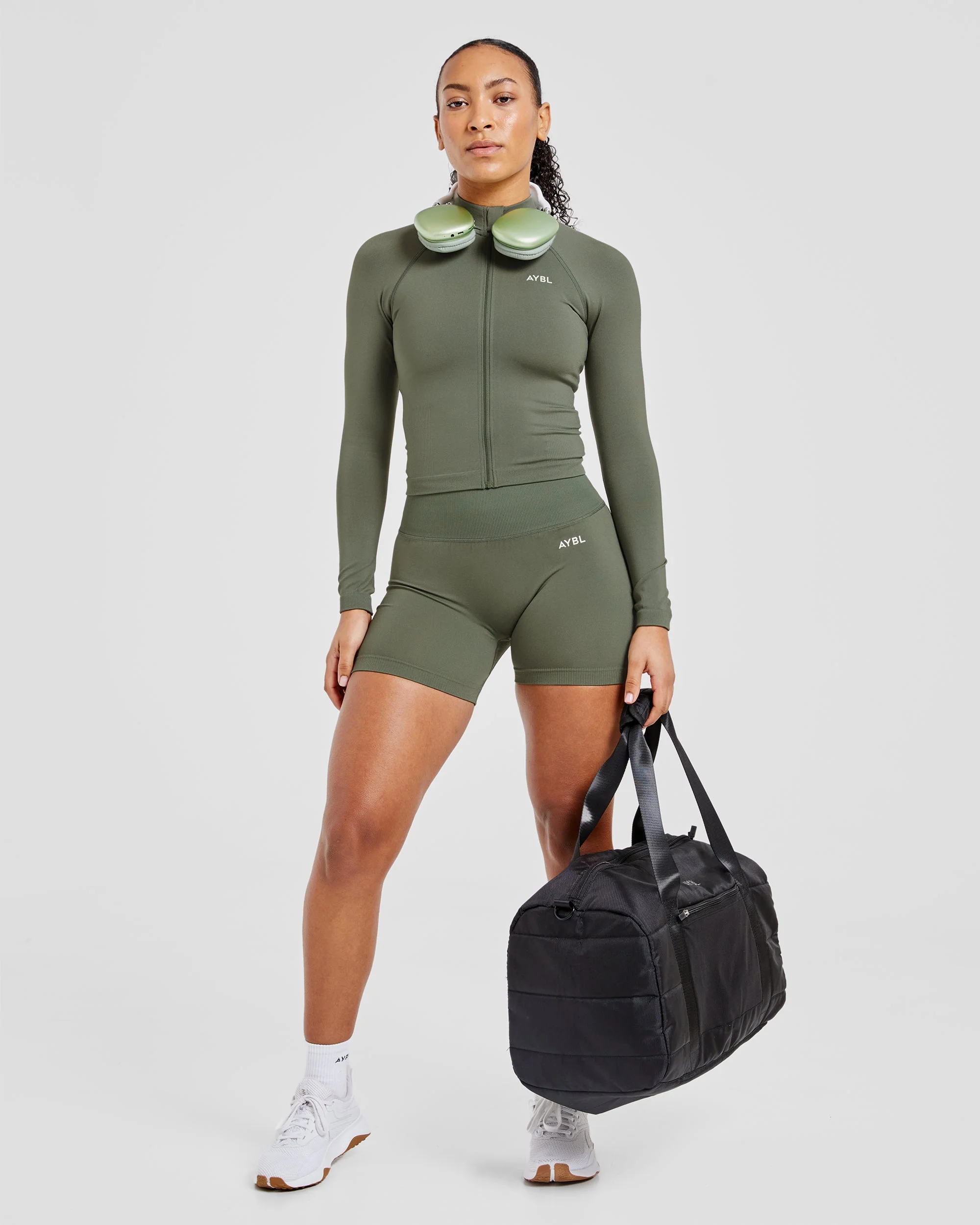 Adapt Seamless Jacket - Green - Image 8