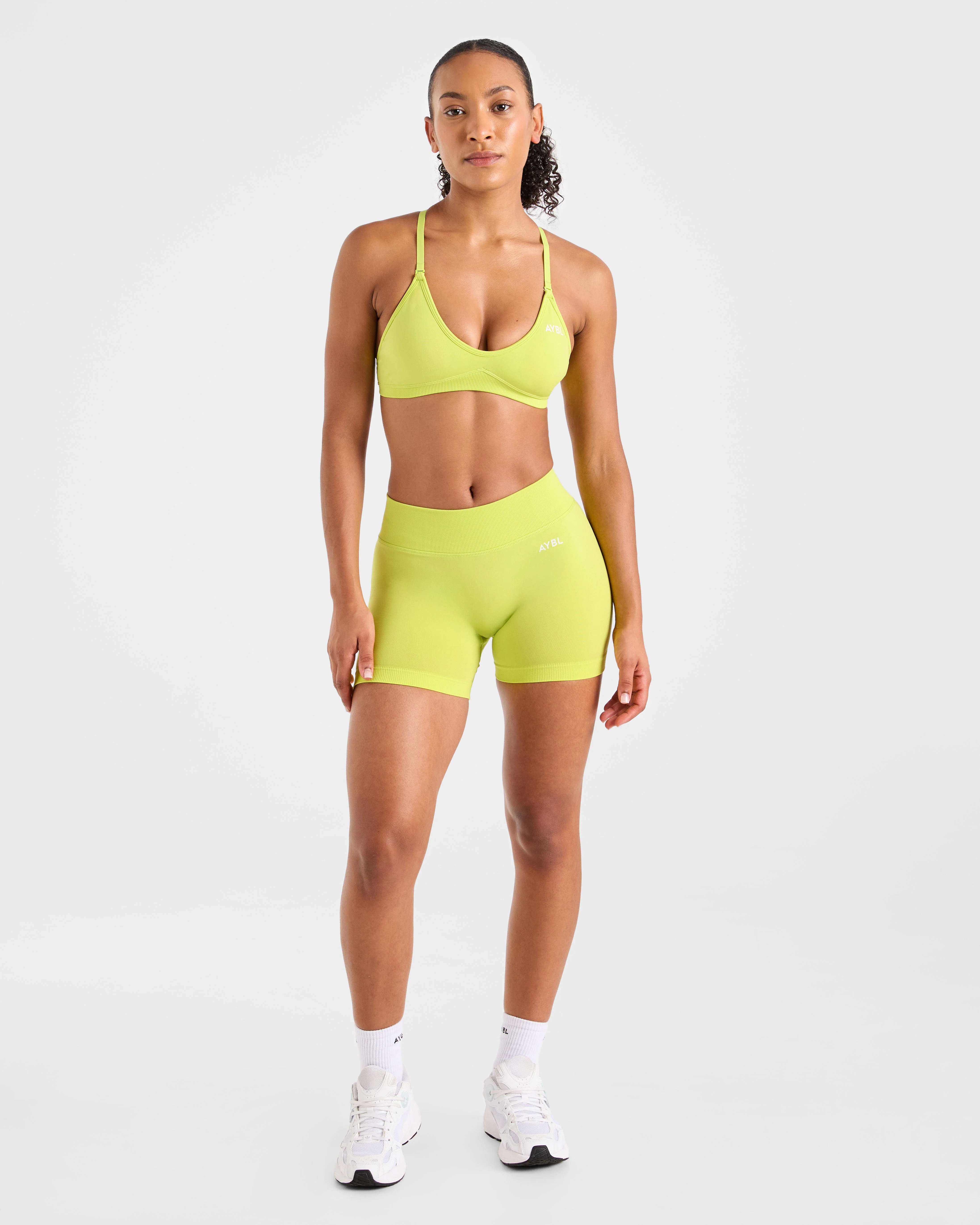 Adapt Seamless Shorts | 4.5" - Lime Green - Image 3
