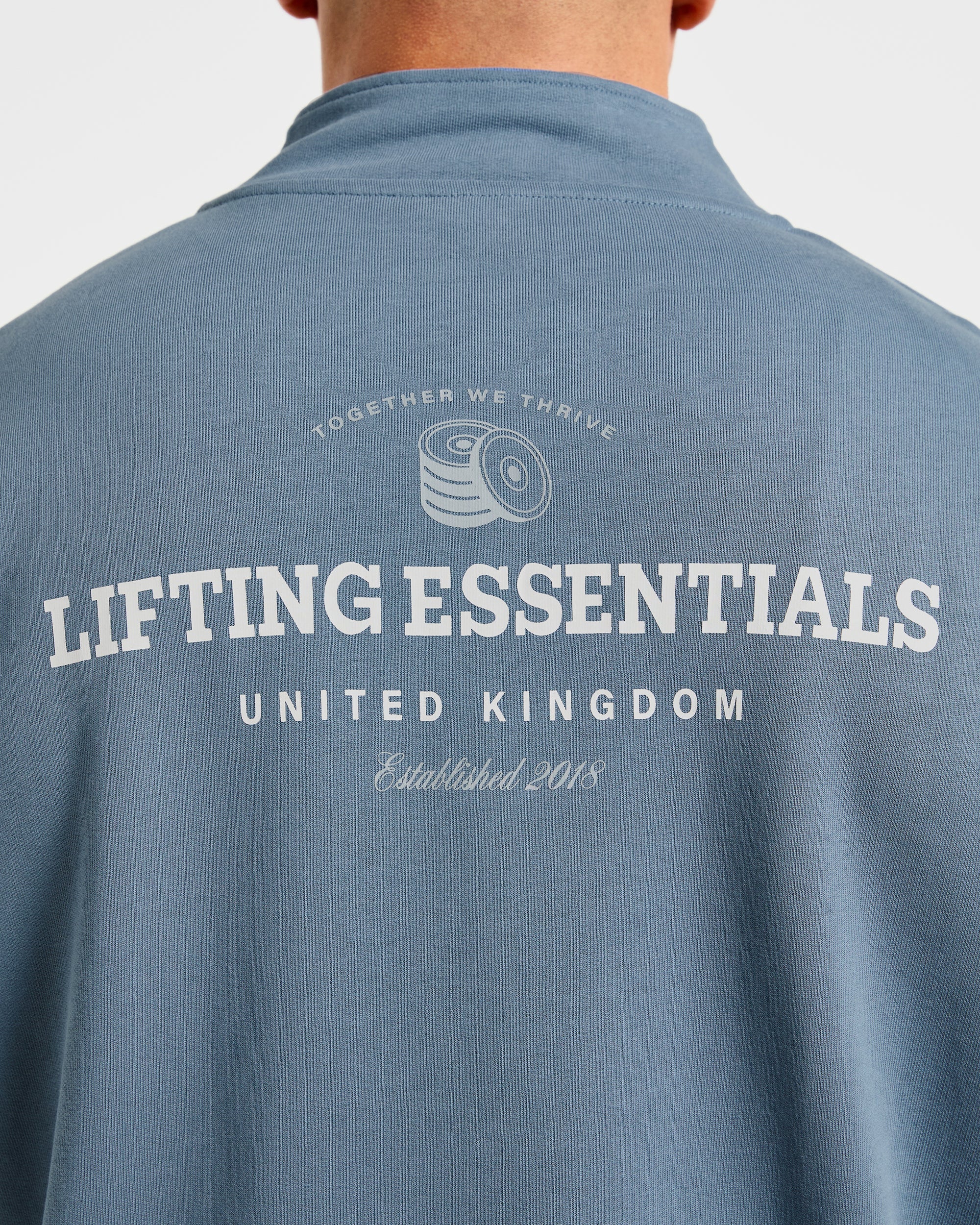 Apex Lifting Essentials 1/4 Zip Pullover - Titanium Blue - Image 6