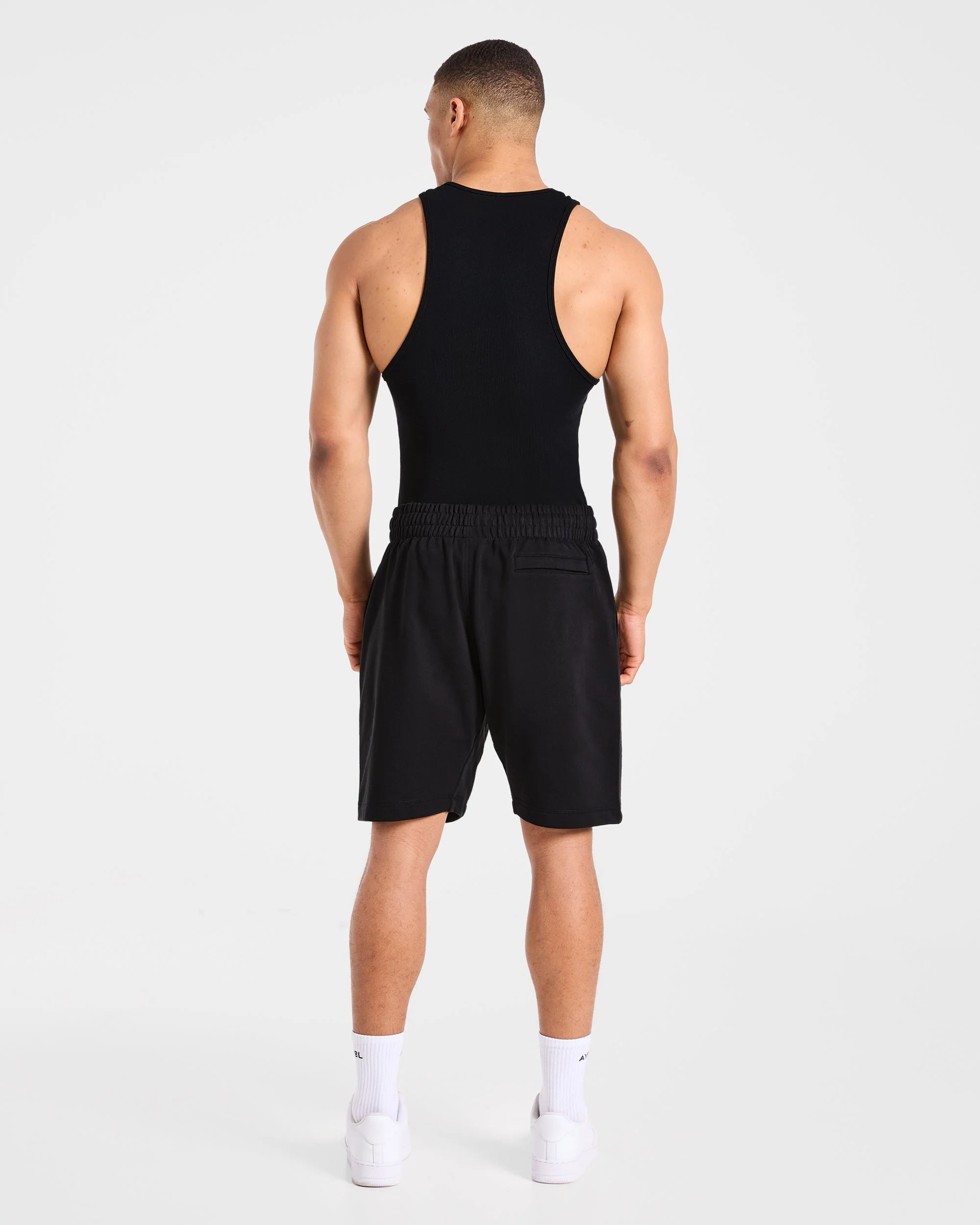 Apex Lifting Essentials Shorts - Black/Cream - Image 4