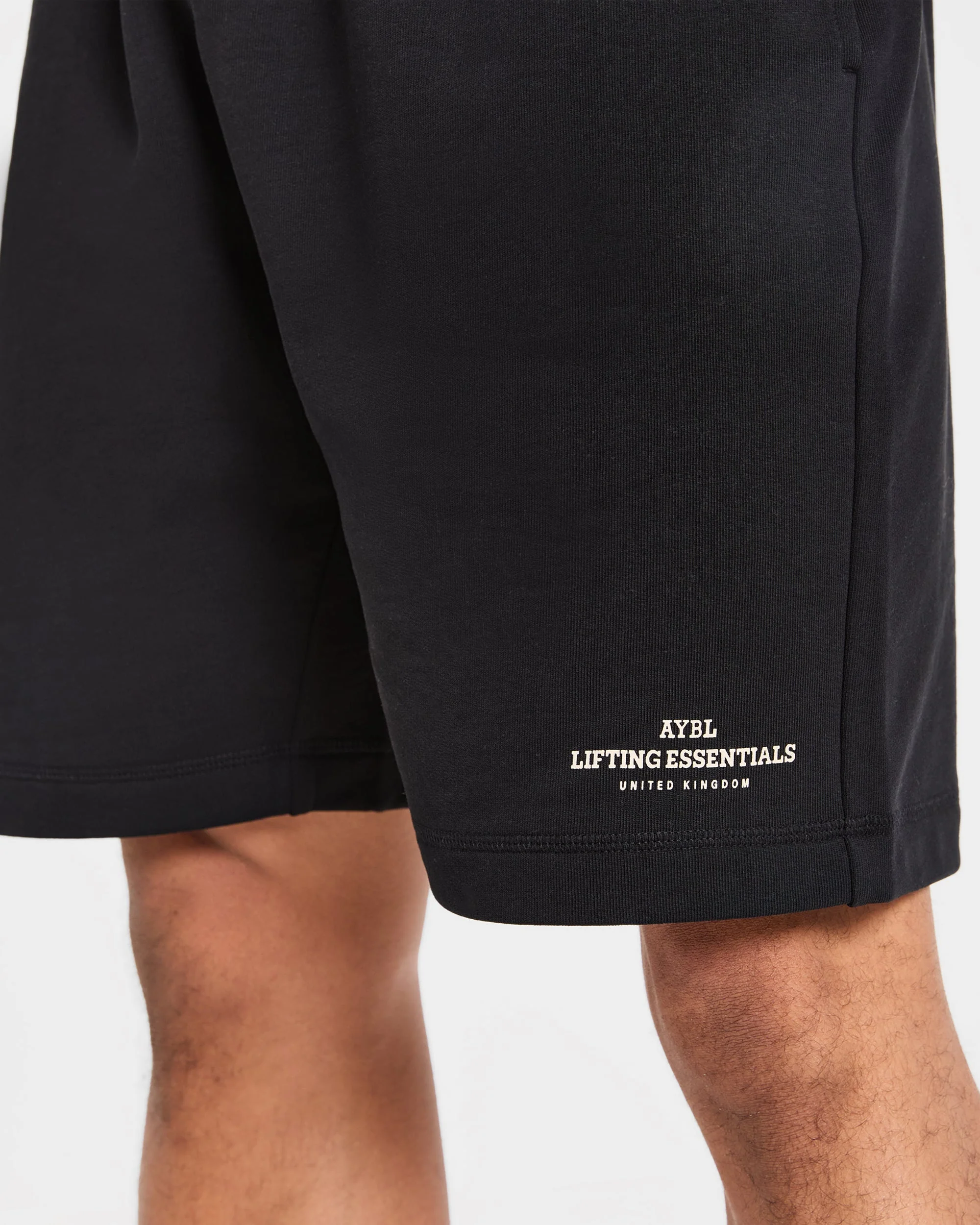 Apex Lifting Essentials Shorts - Black/Cream - Image 5