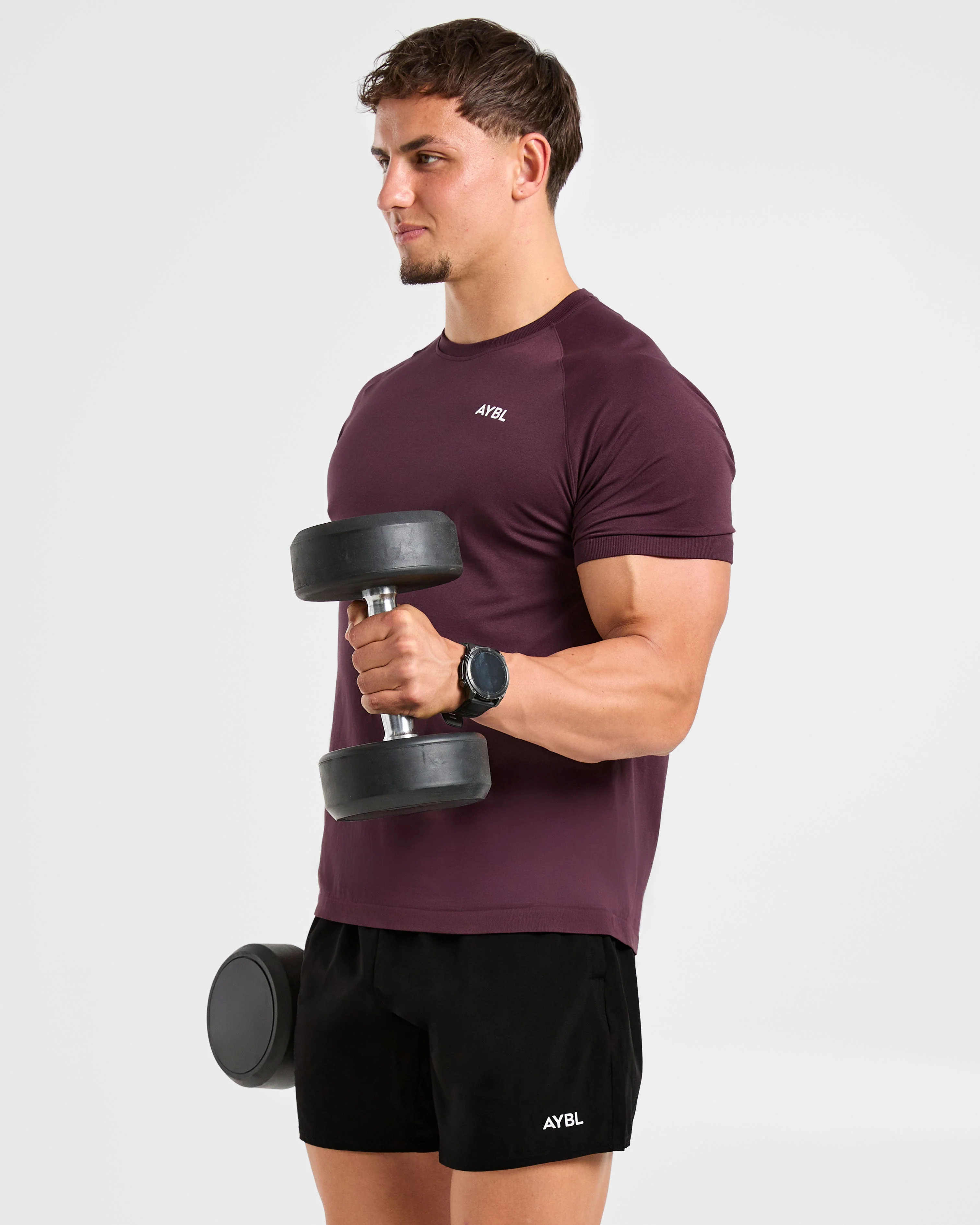 Ascend Seamless T Shirt - Deep Plum - Image 7