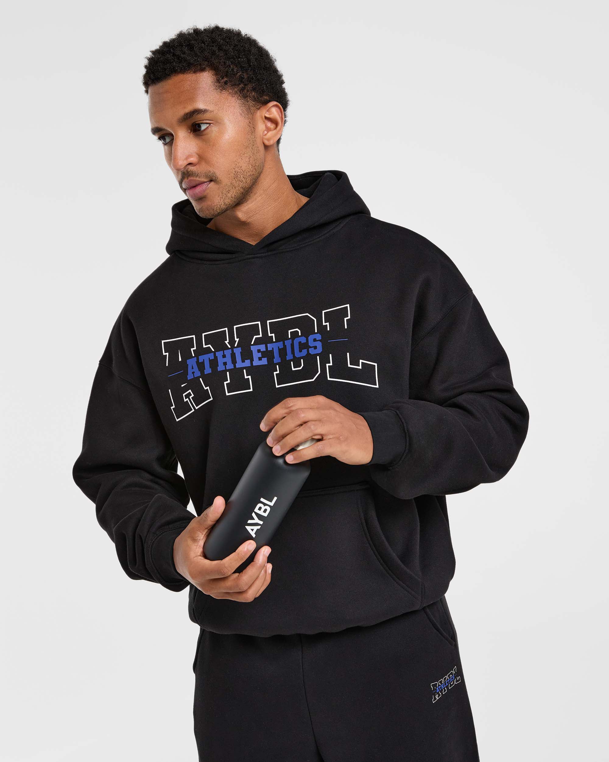 Athletics Oversized Hoodie - Black - Image 8