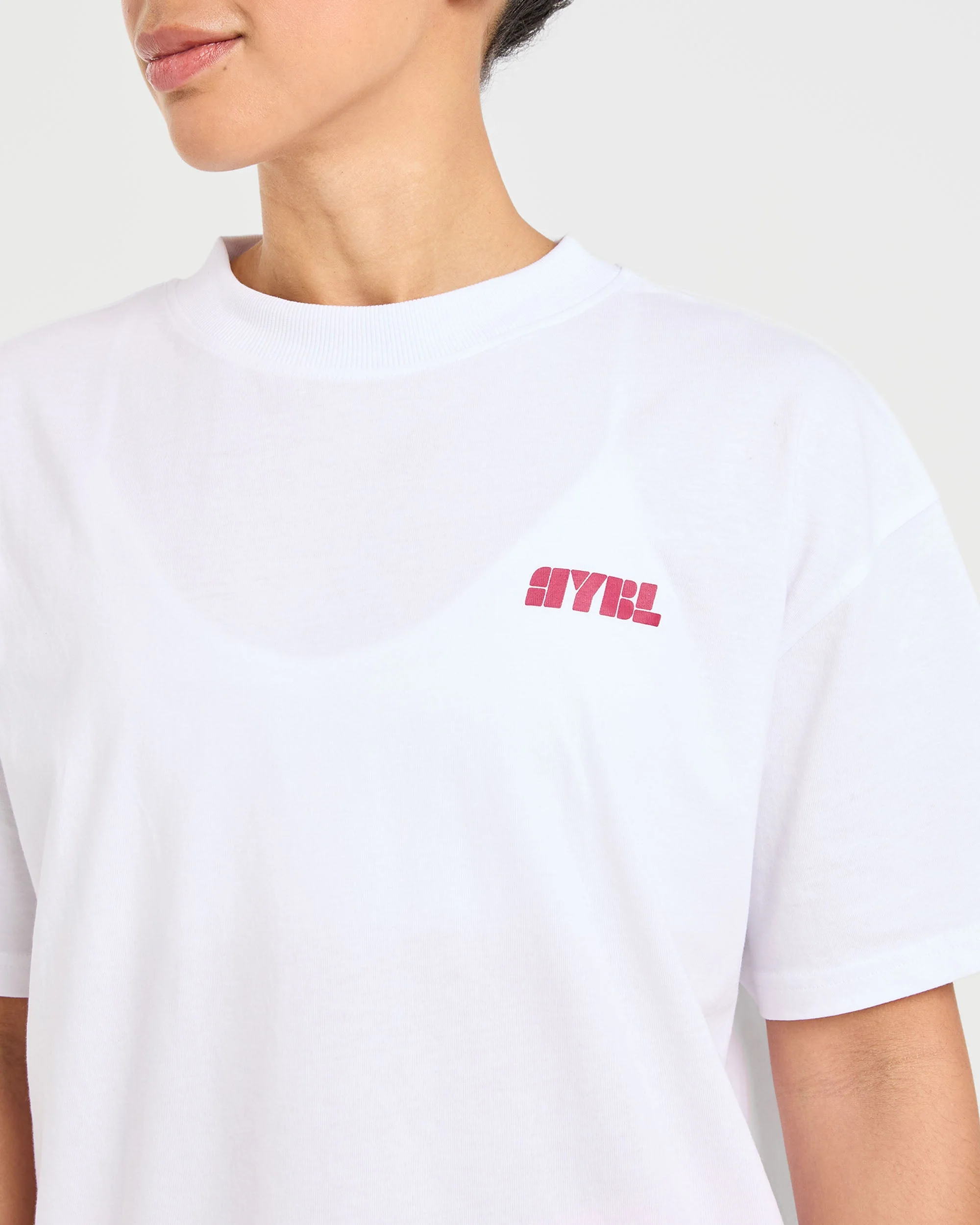 Athletics Retro Oversized T Shirt - White - Image 5
