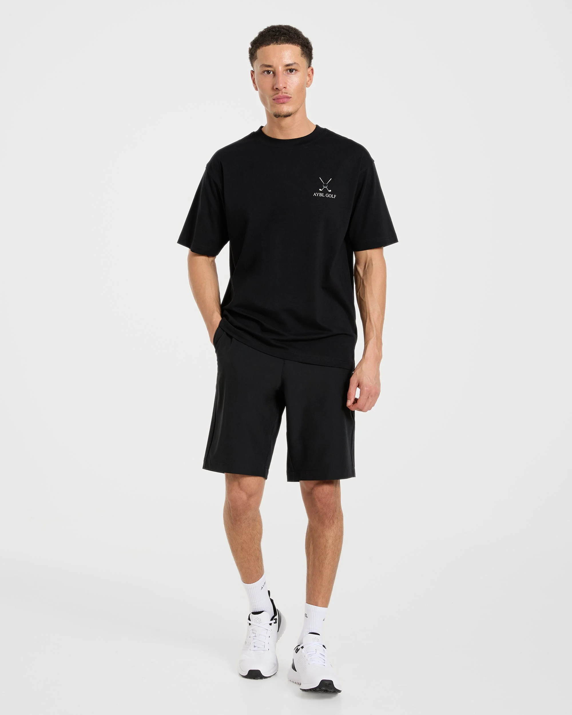 AYBL Golf T Shirt - Black - Image 3