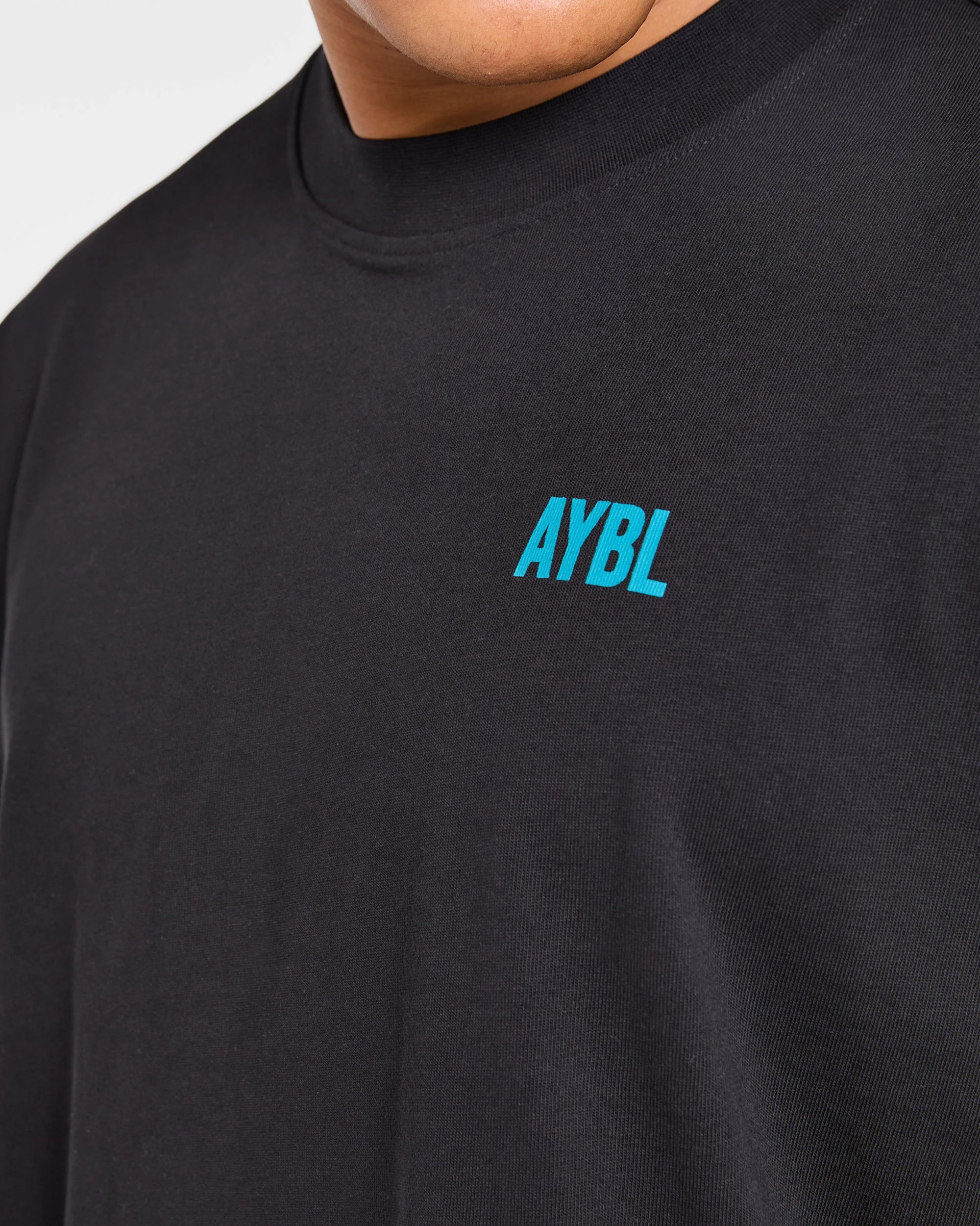 AYBL Iron Club Oversized T Shirt - Black - Image 6