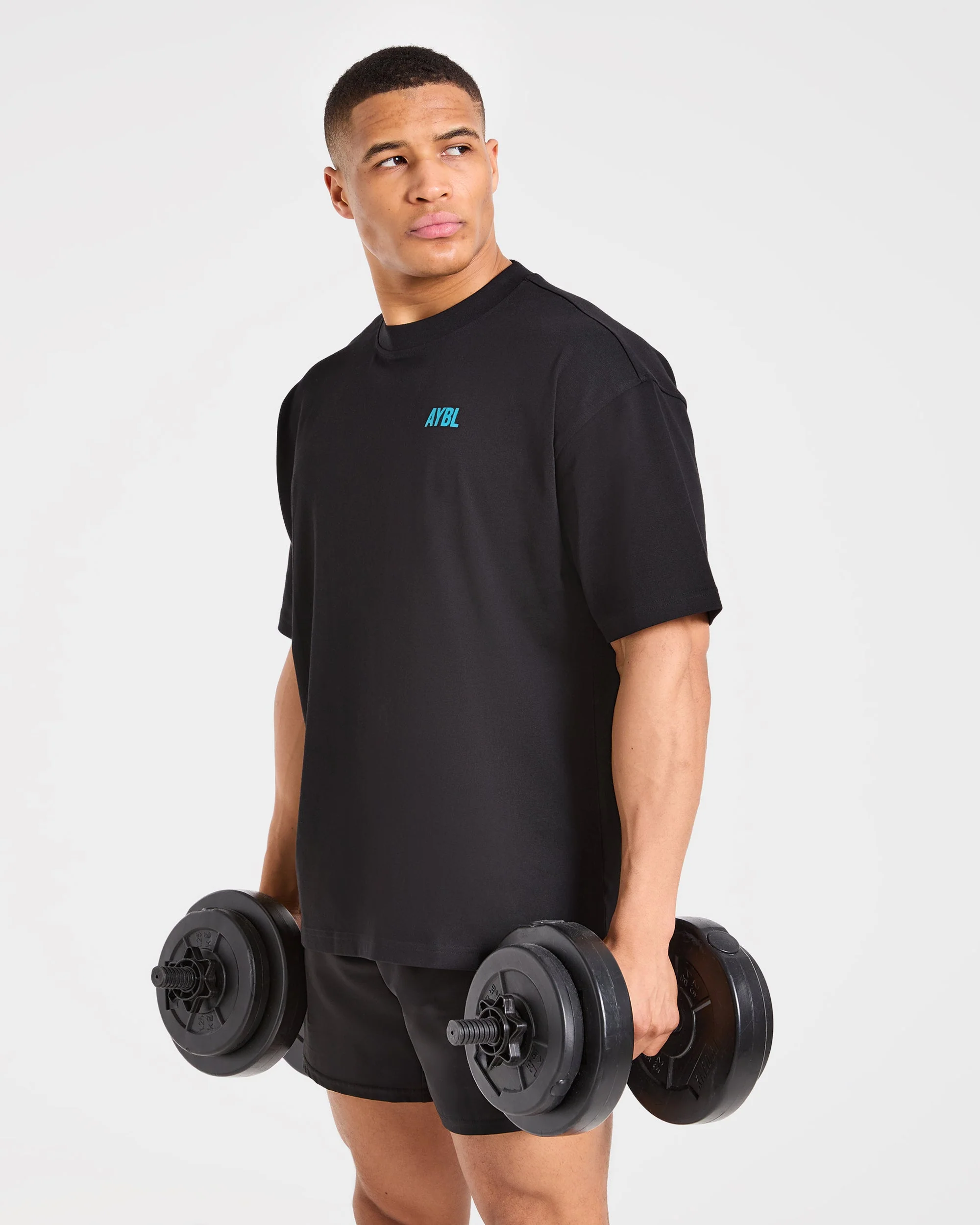 AYBL Iron Club Oversized T Shirt - Black - Image 8