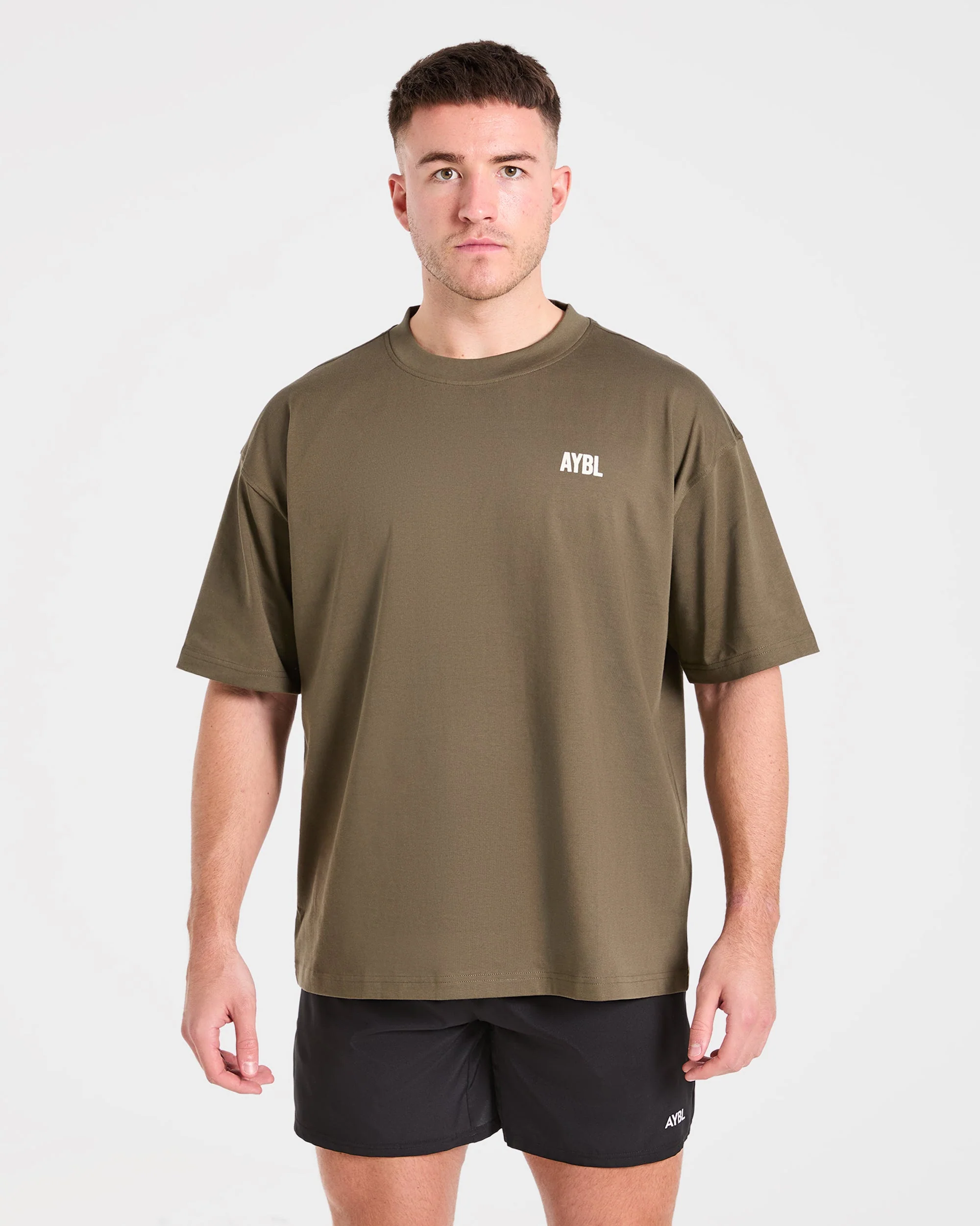 AYBL Iron Club Oversized T Shirt - Olive Green - Image 2