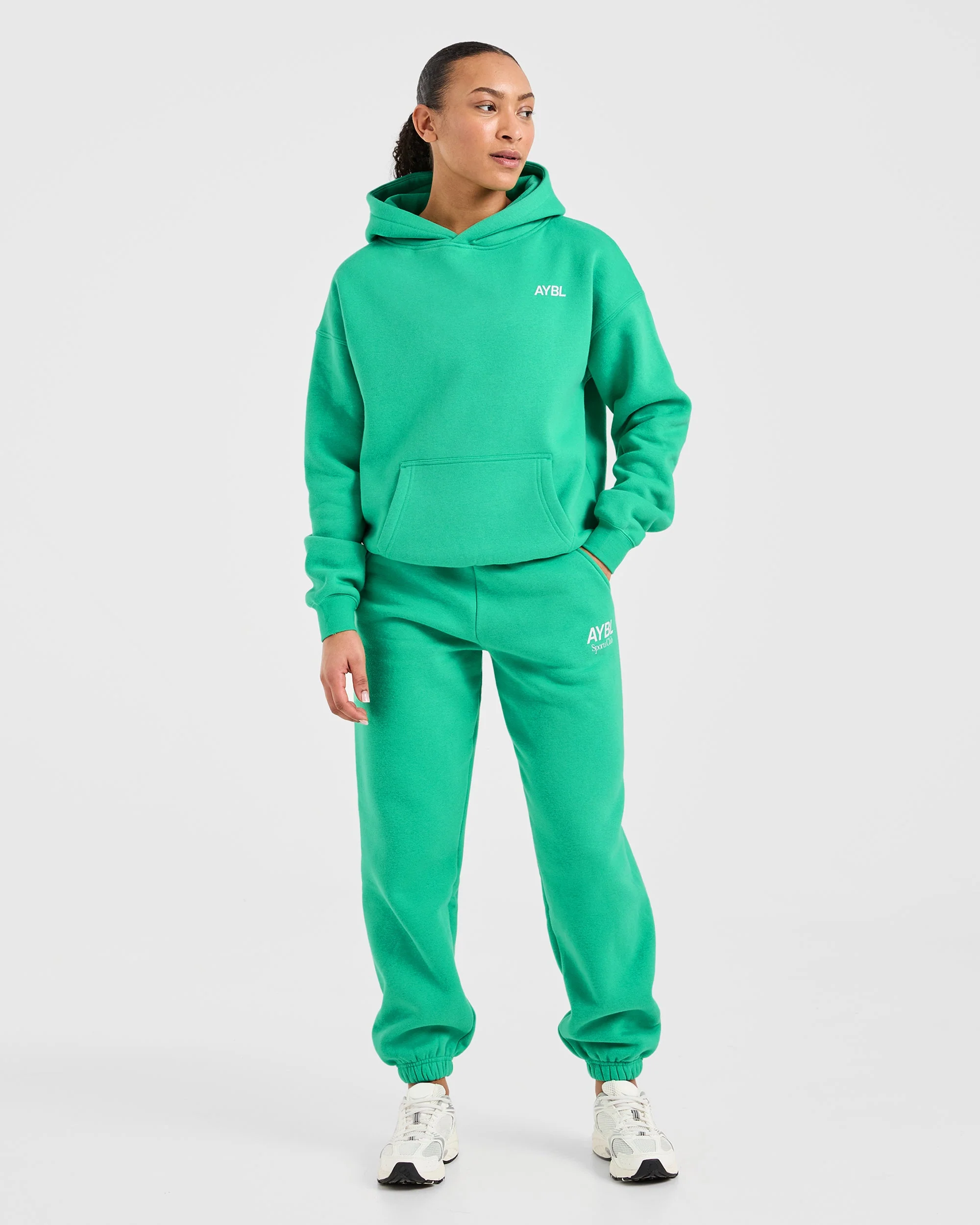 AYBL Sports Club Oversized Joggers - Racing Green - Image 3