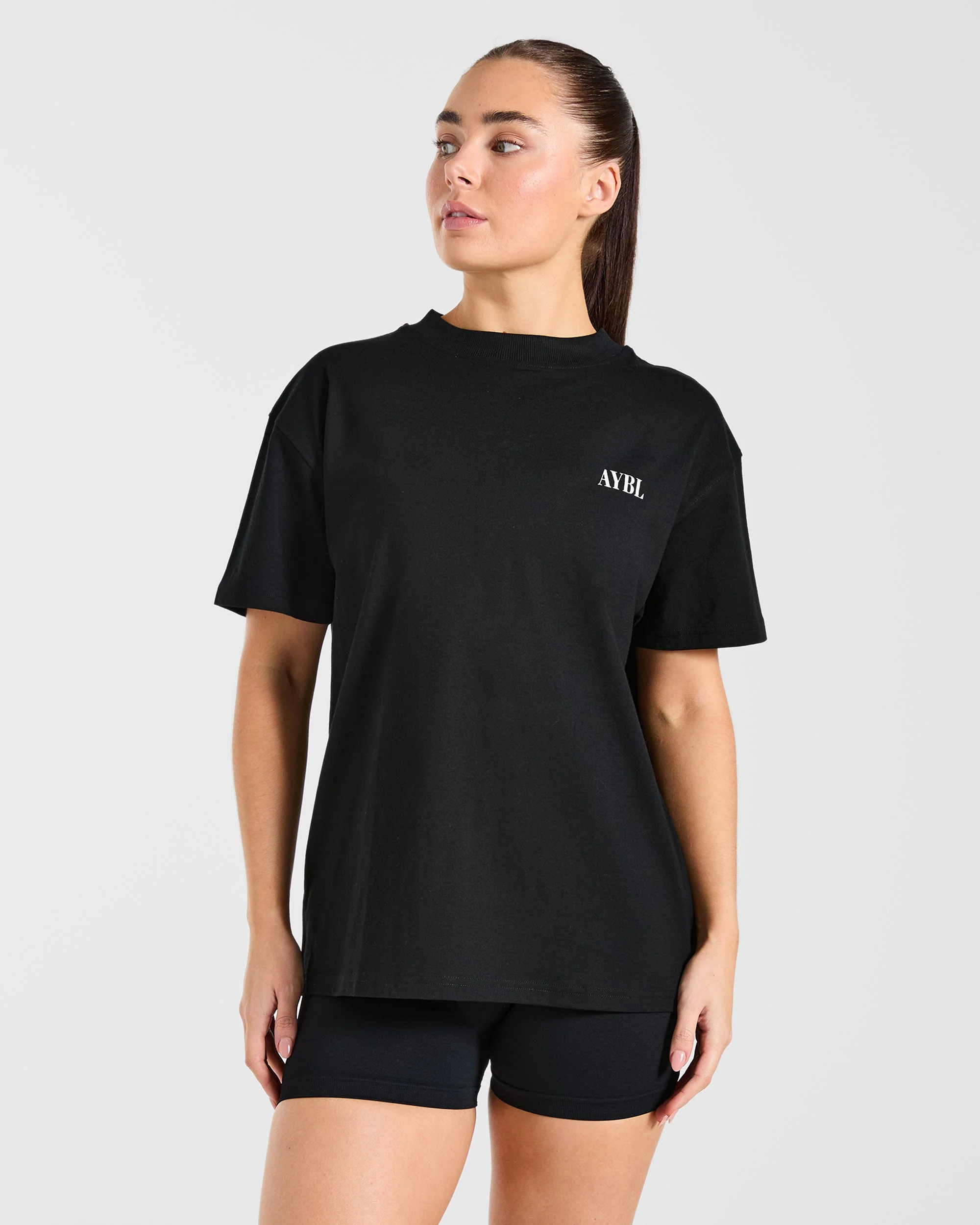 AYBL Strength Co Oversized T Shirt - Black - Image 2