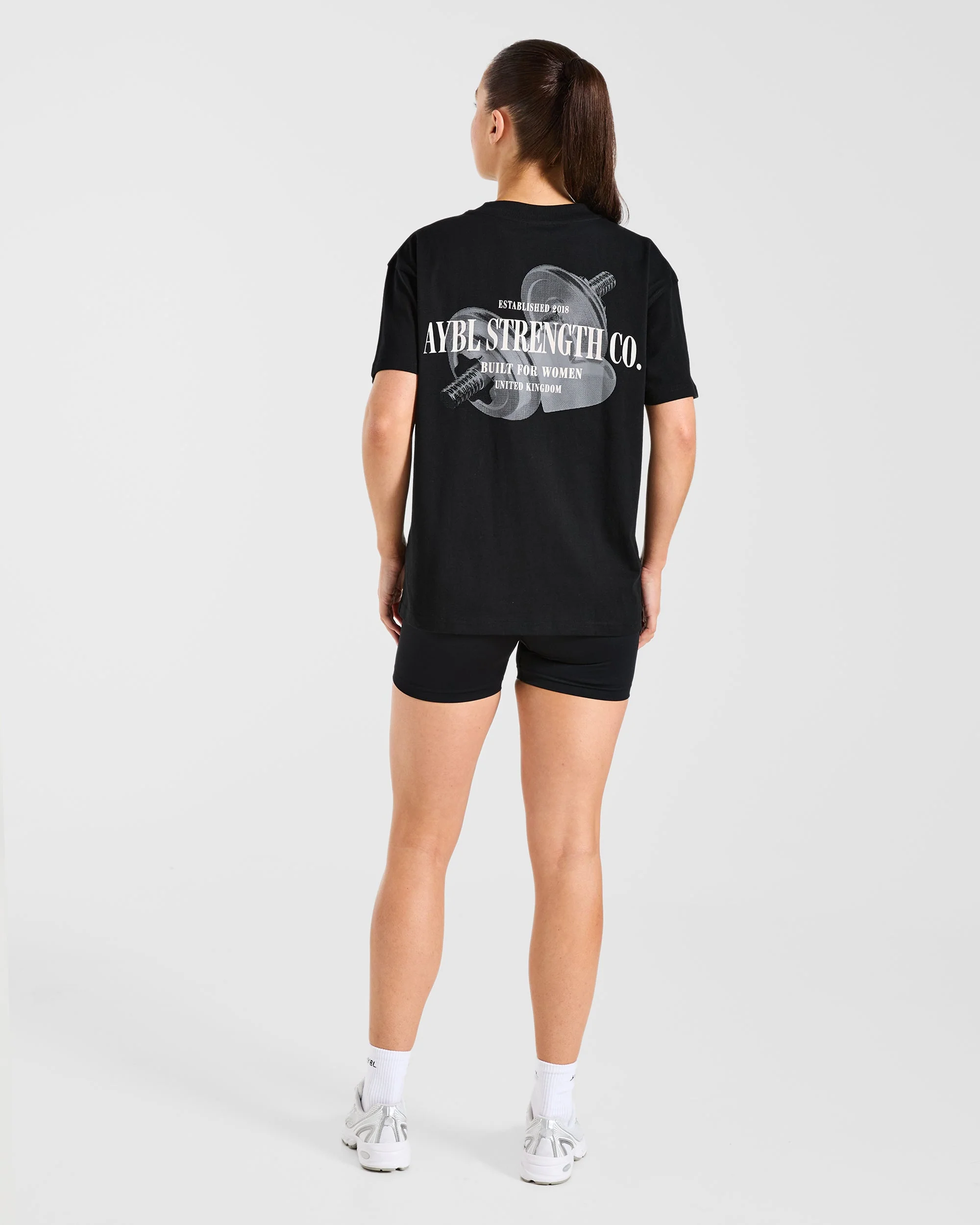 AYBL Strength Co Oversized T Shirt - Black - Image 4