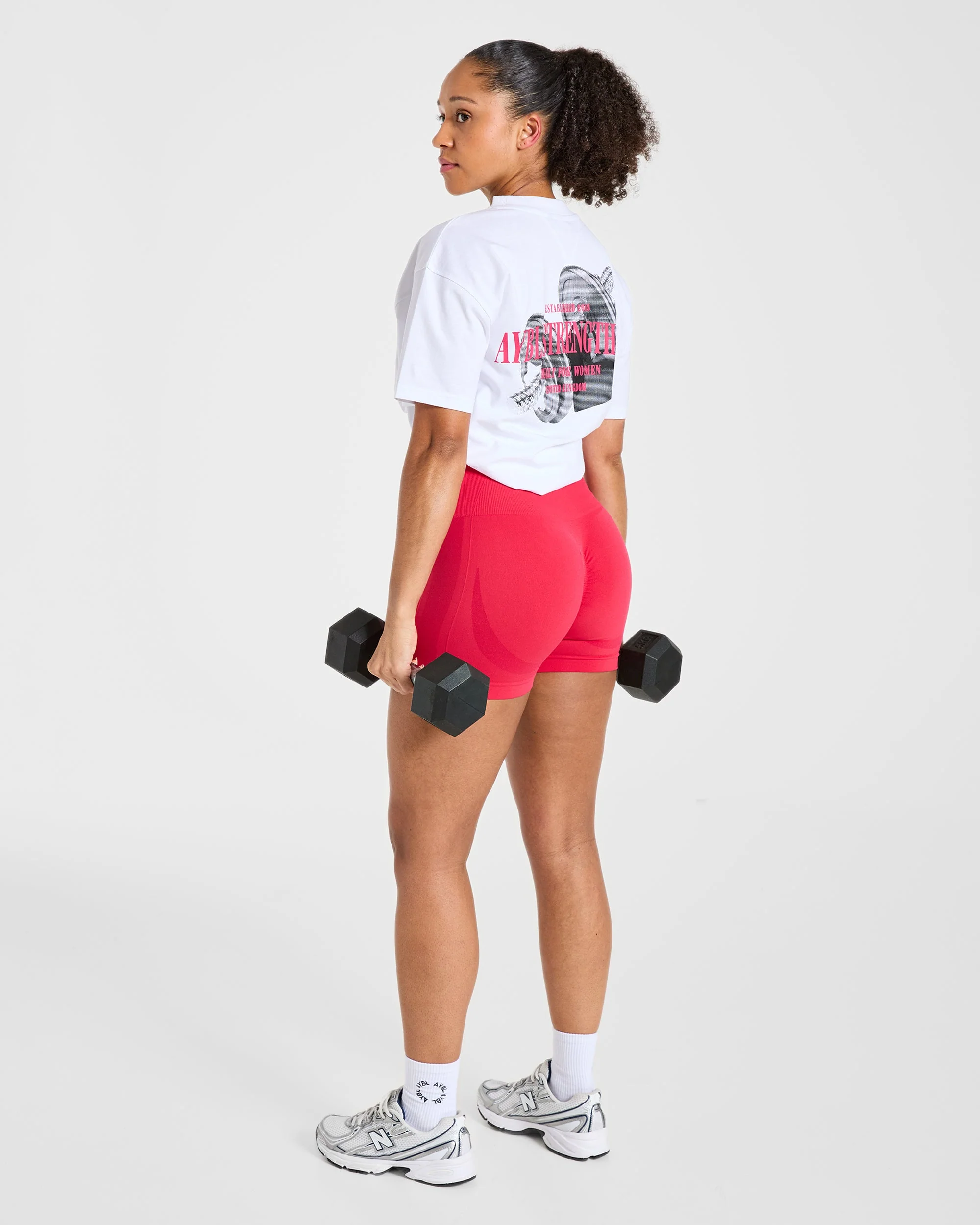 AYBL Strength Co Oversized T Shirt - White - Image 8
