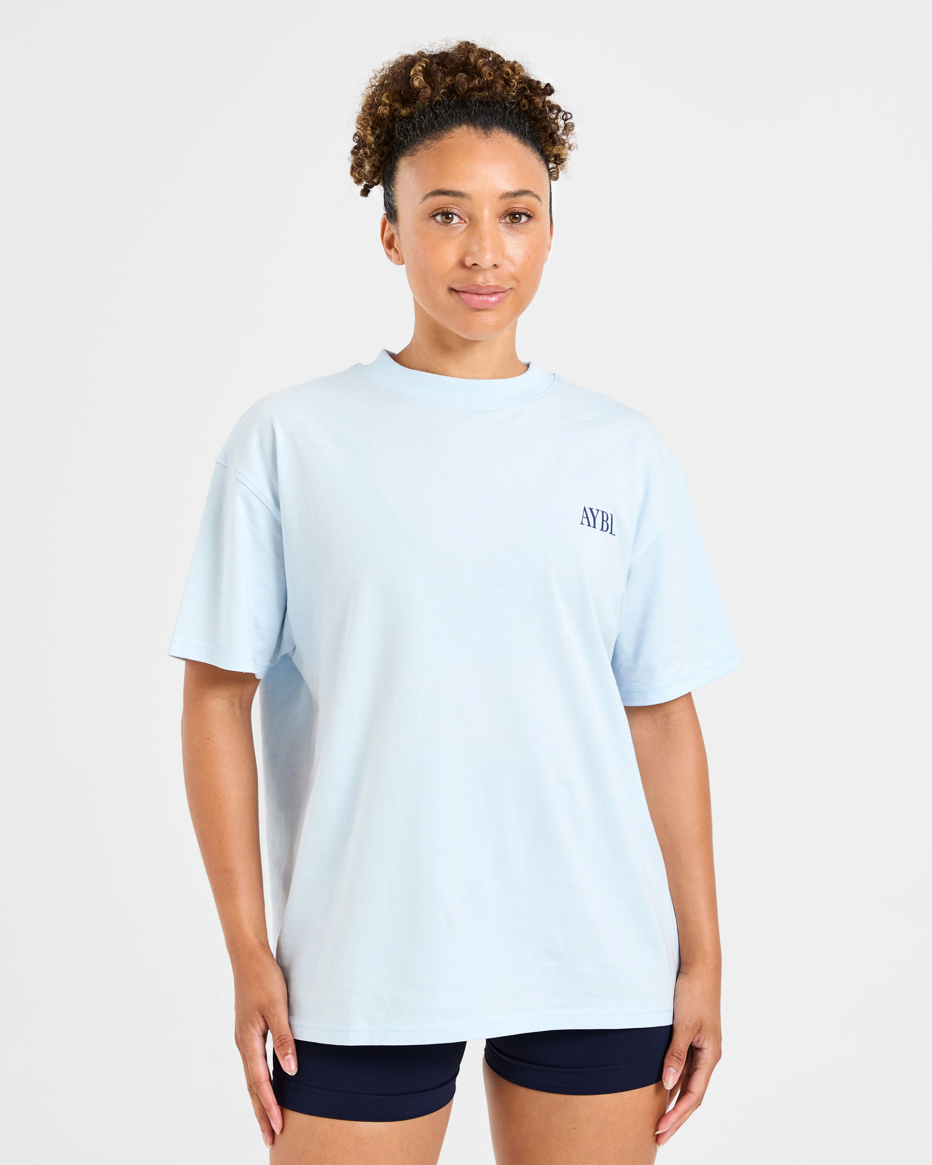 AYBL Strength Studio Oversized T Shirt - Blue - Image 2