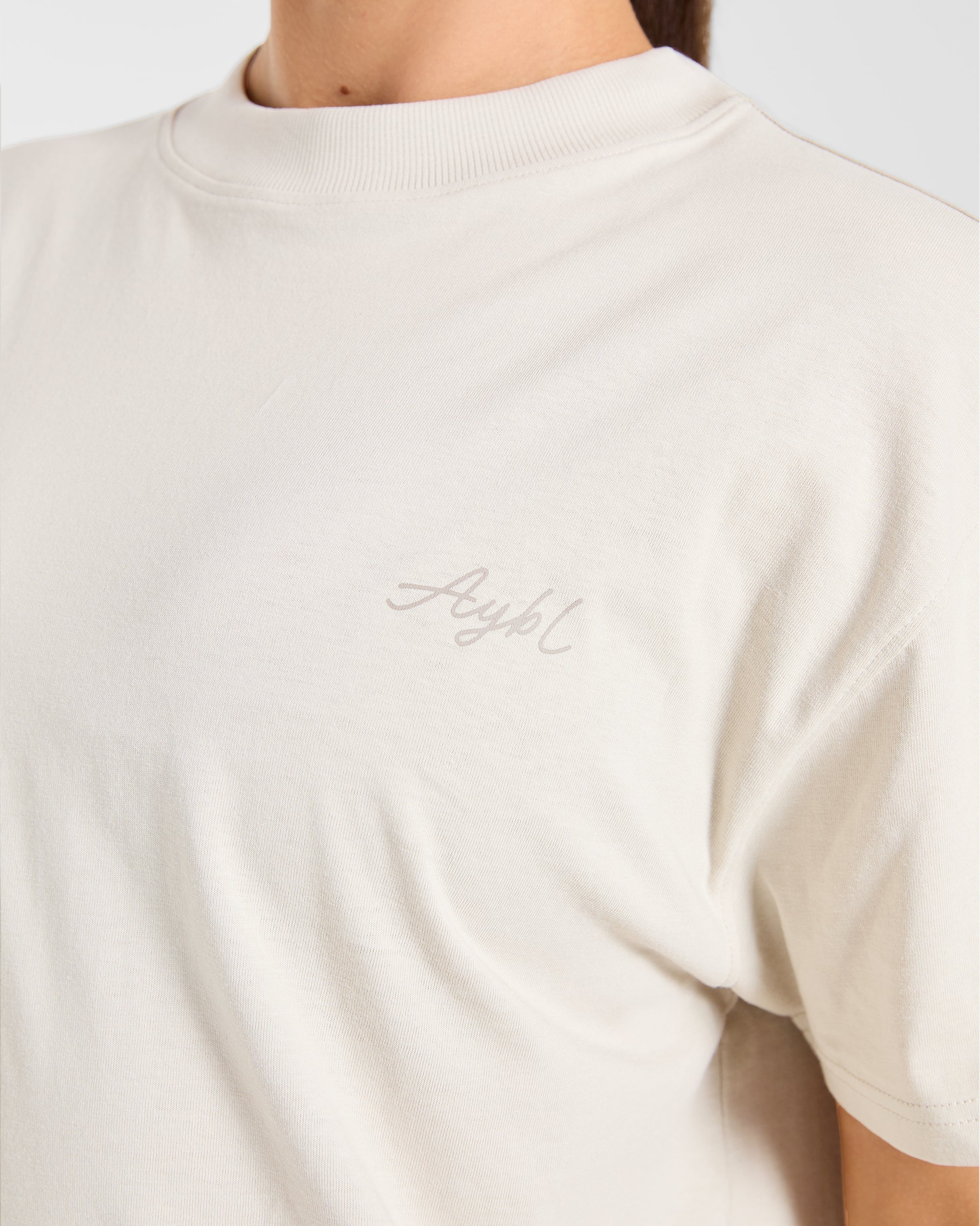 AYBL Studio Oversized T Shirt - Taupe Beige - Image 6