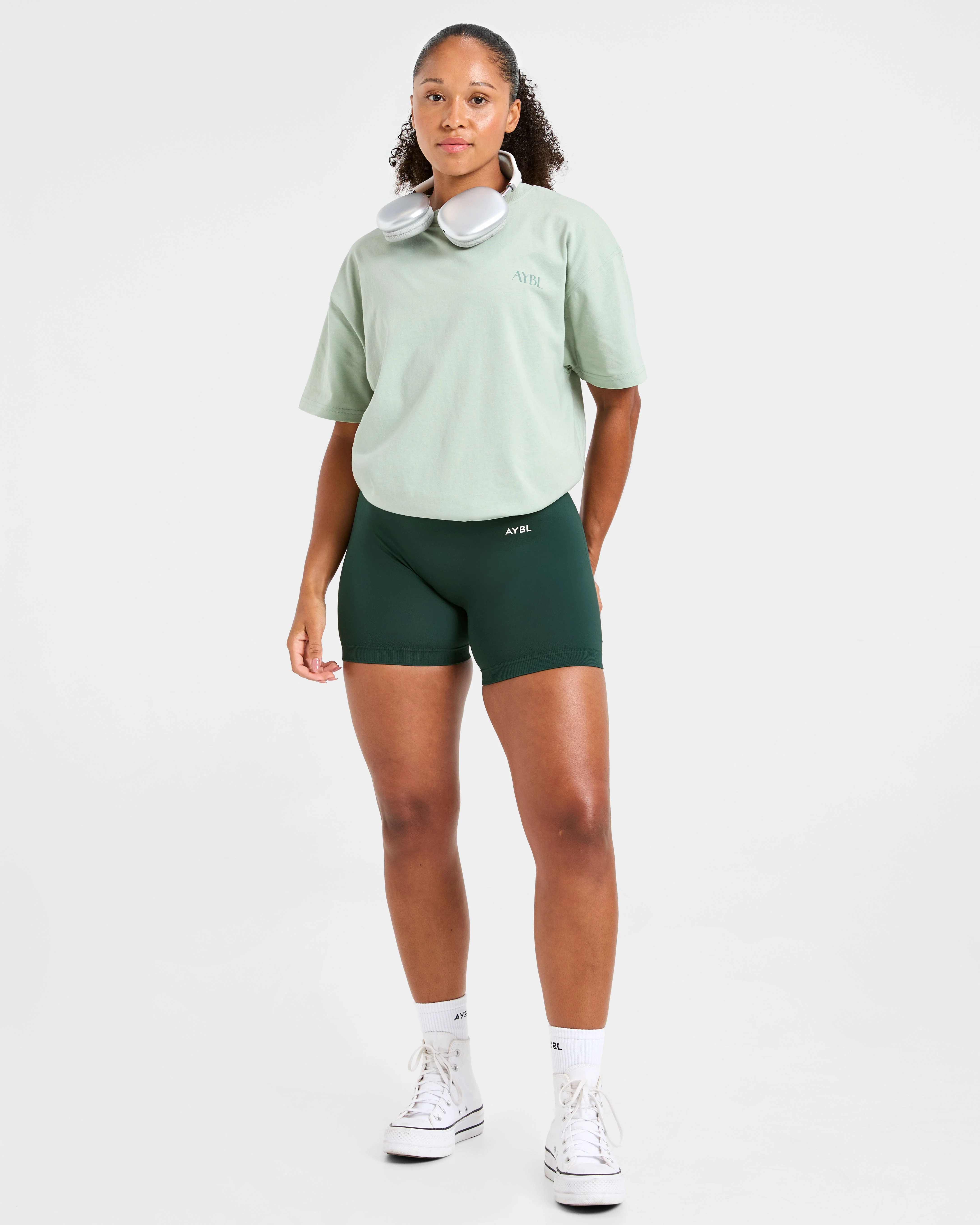 AYBL Wellness Oversized T Shirt - Green - Image 7