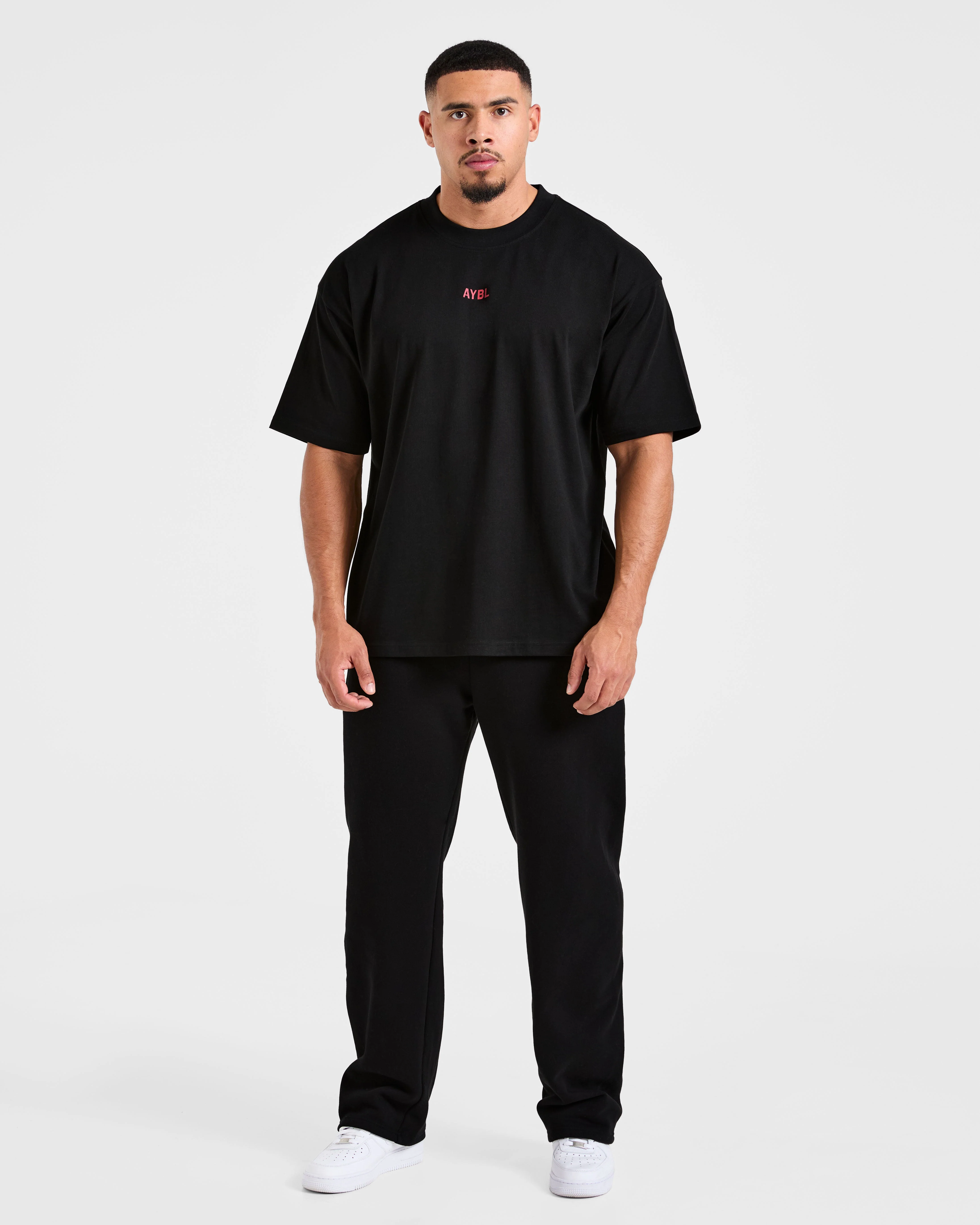 Cam Kissel x Strength Starts Here Oversized T Shirt - Black/Red - Image 3