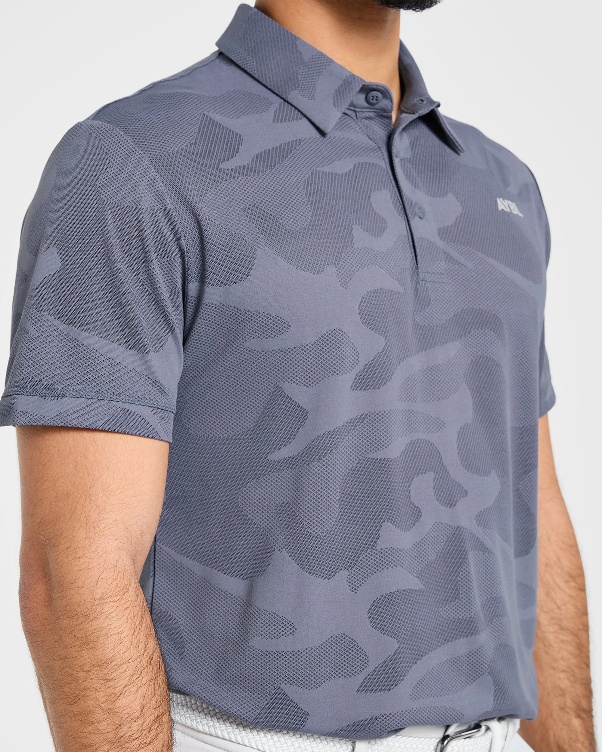 Camo Polo - Slate Blue - Image 6