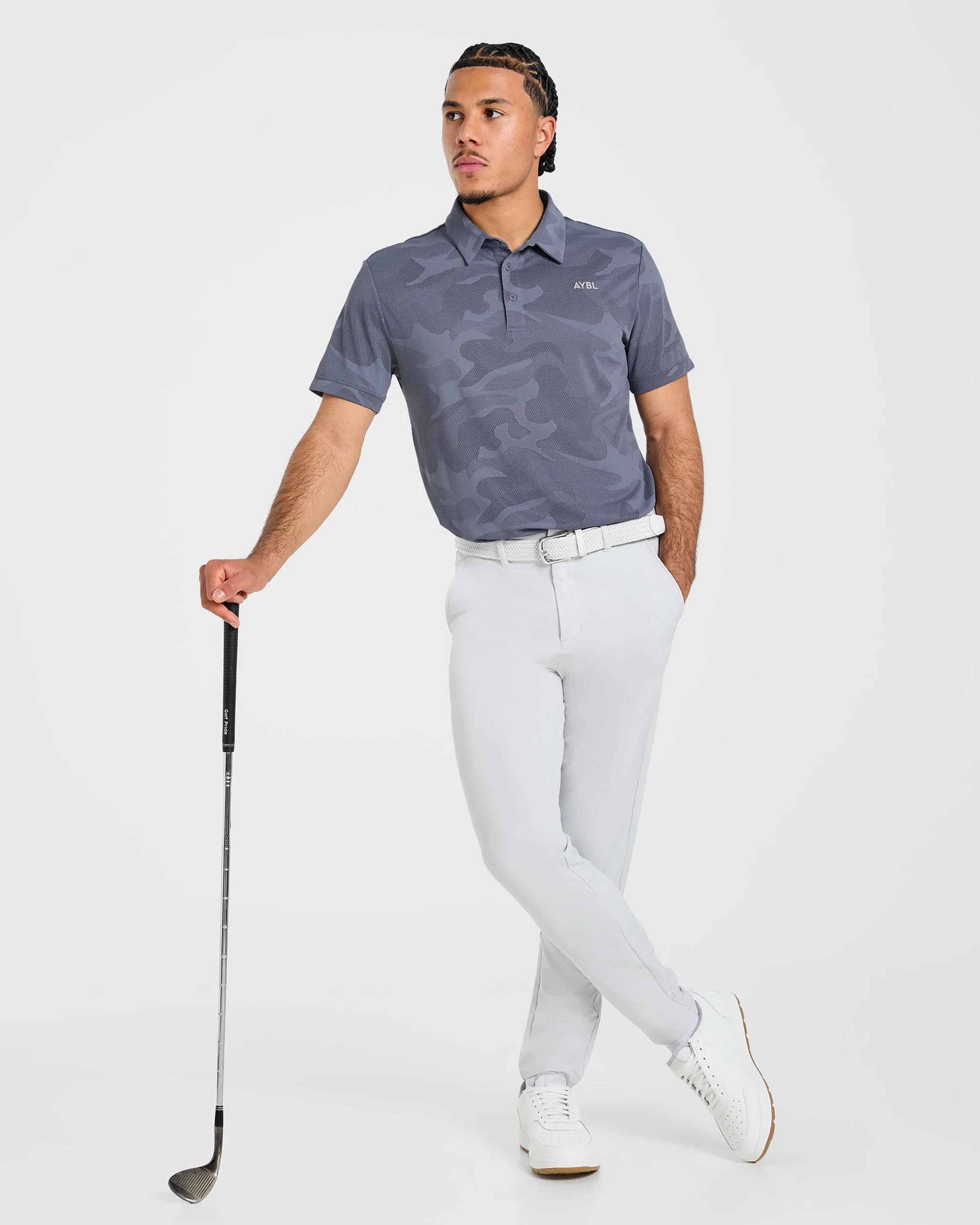 Camo Polo - Slate Blue - Image 7