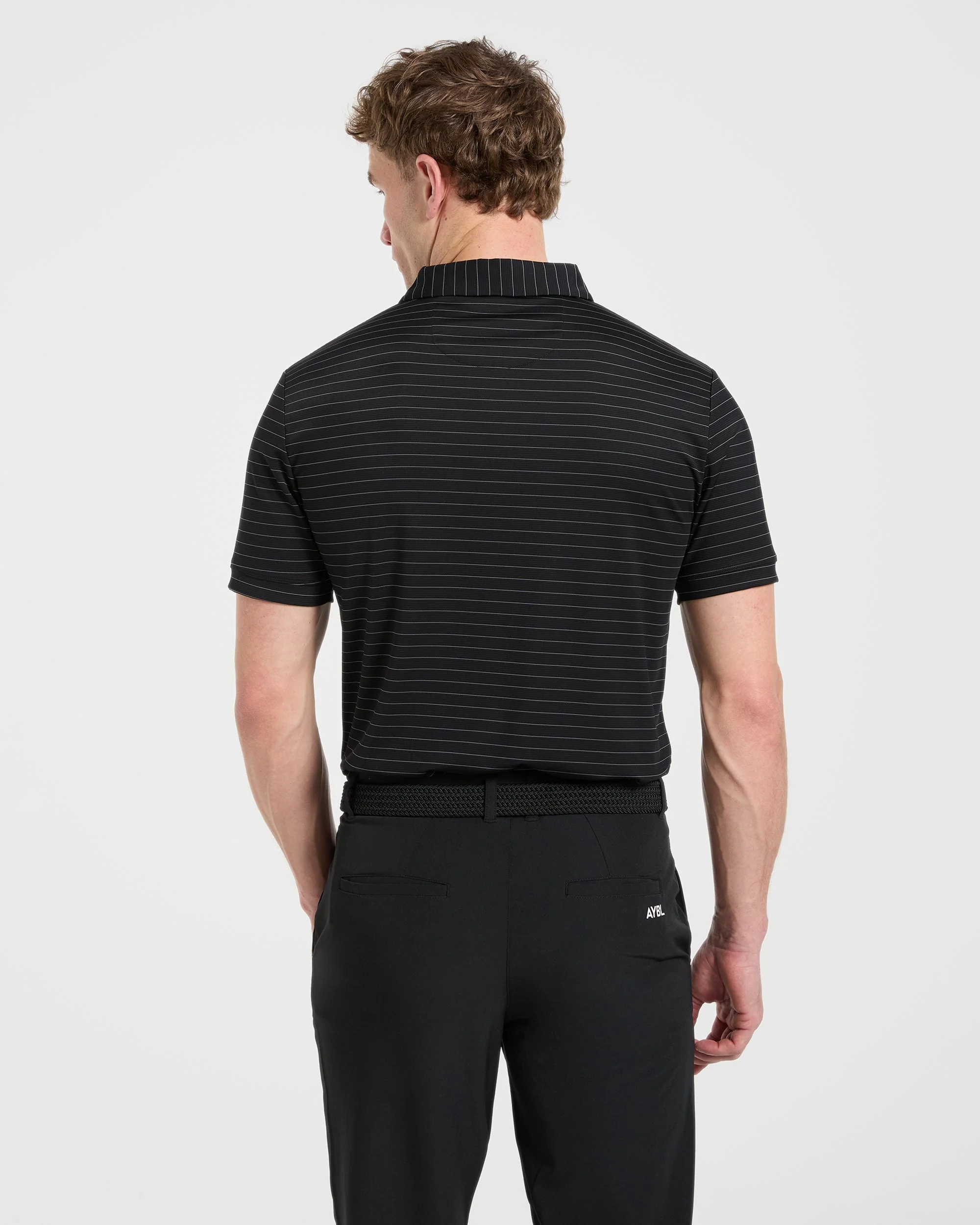 Classic Stripe Polo - Black - Image 2