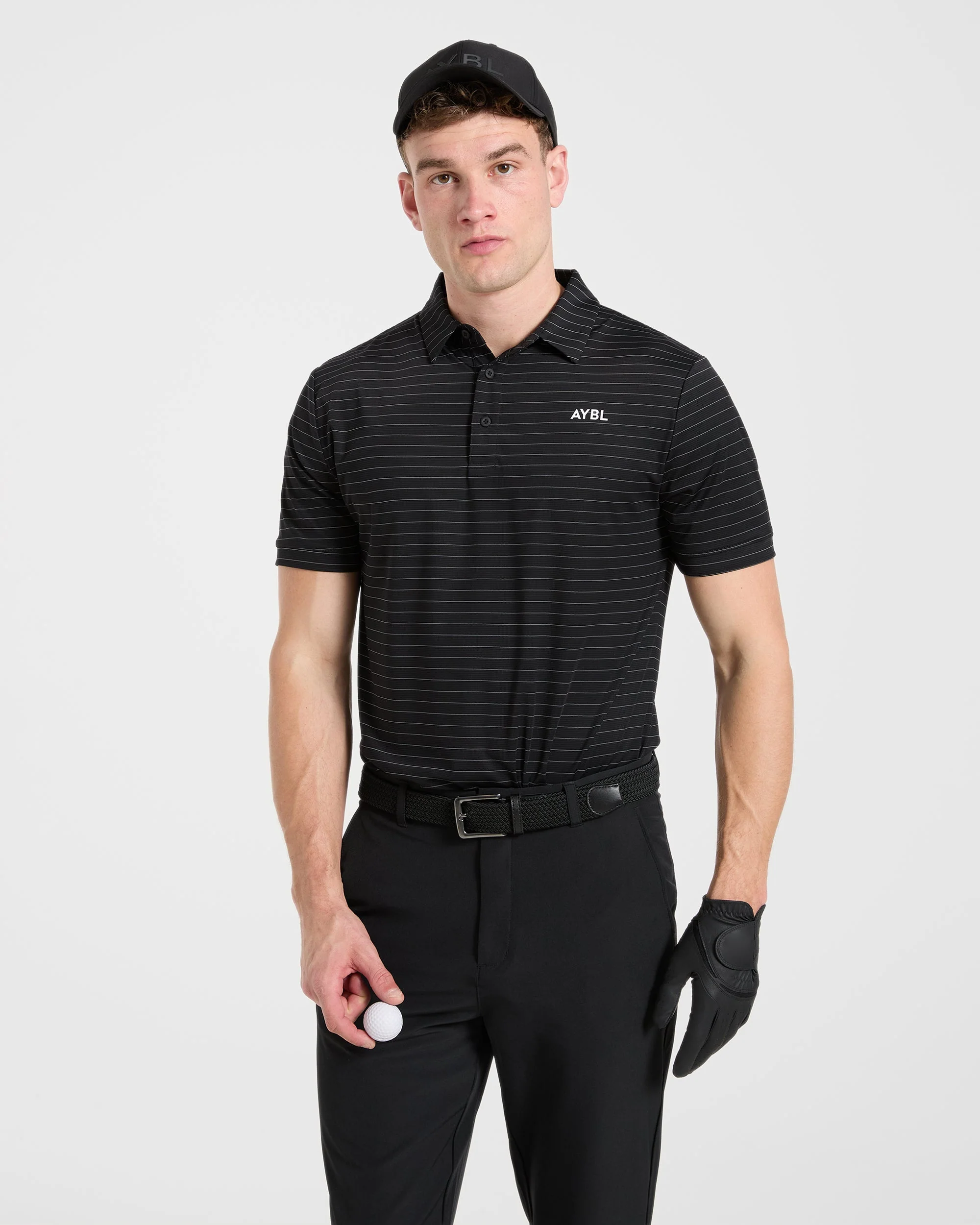 Classic Stripe Polo - Black - Image 8