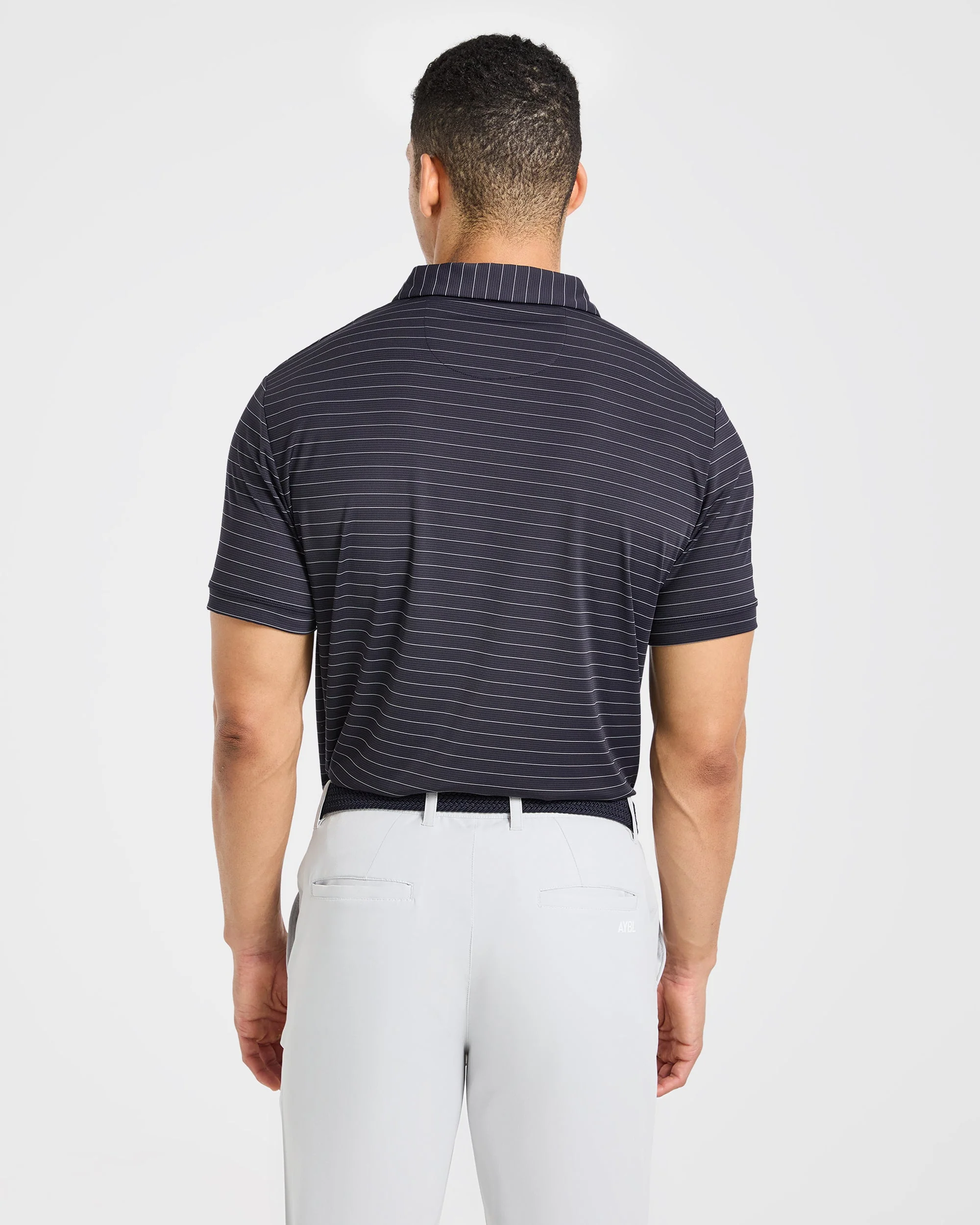 Classic Stripe Polo - Navy - Image 2