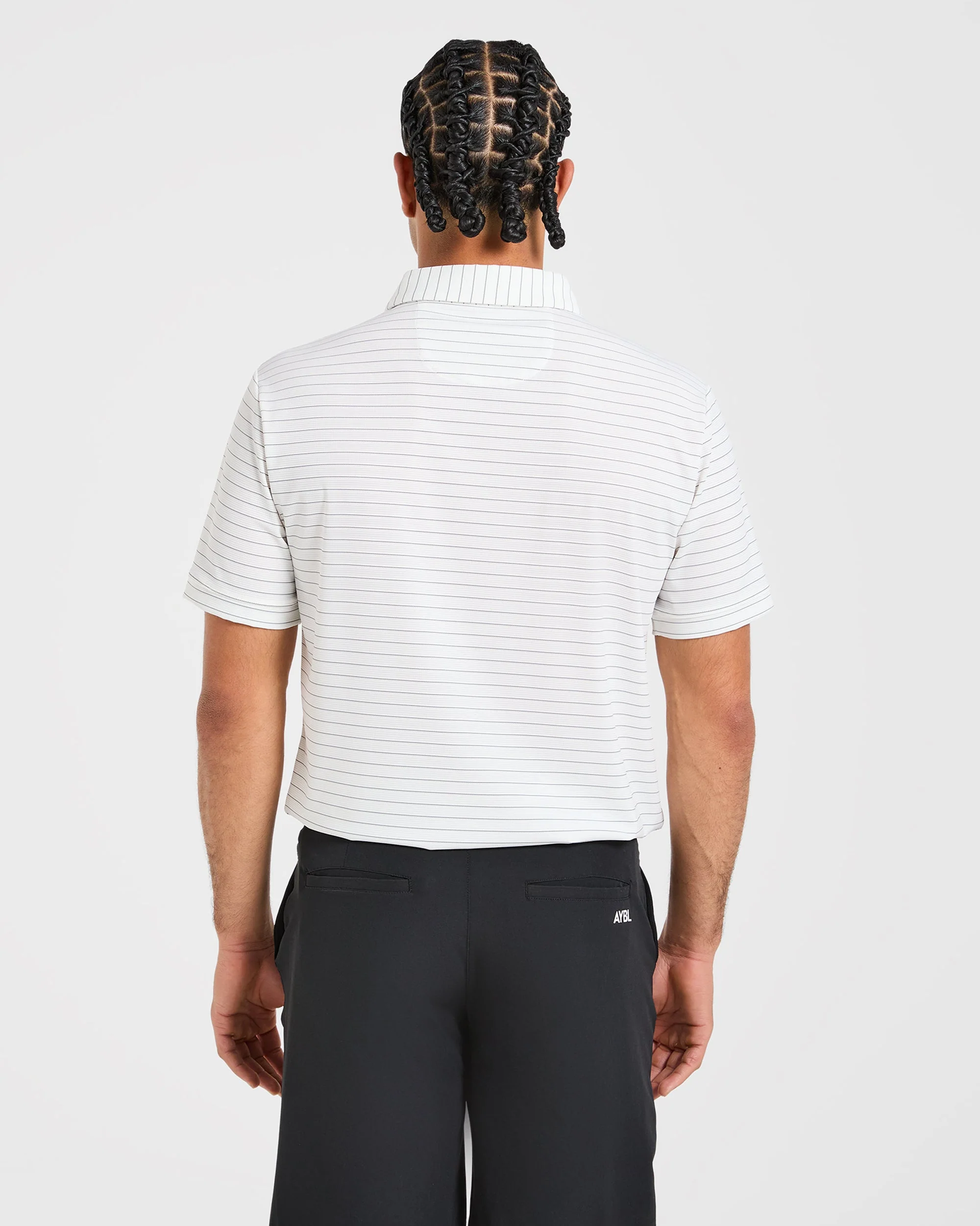 Classic Stripe Polo - White - Image 2