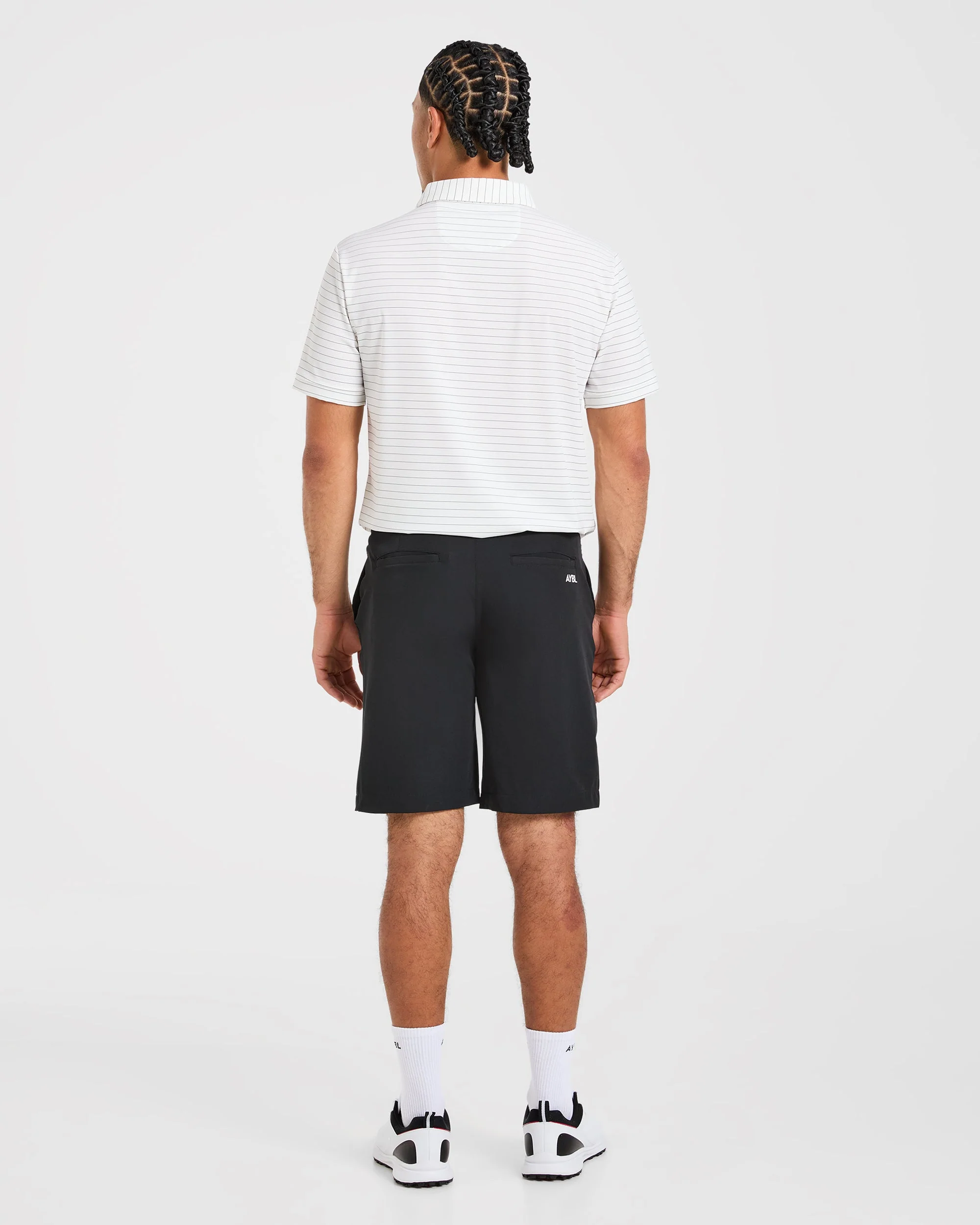 Classic Stripe Polo - White - Image 4