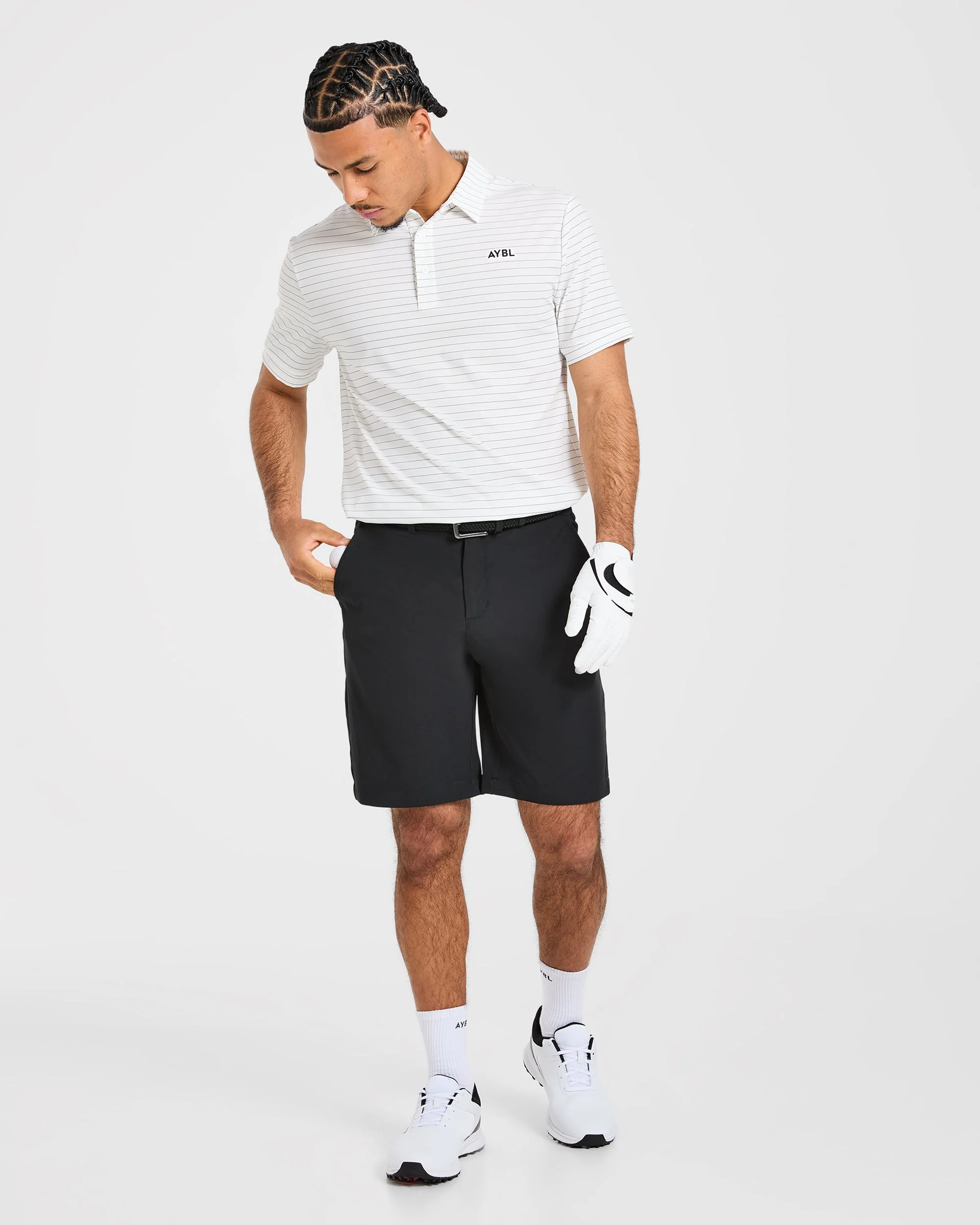 Classic Stripe Polo - White - Image 7