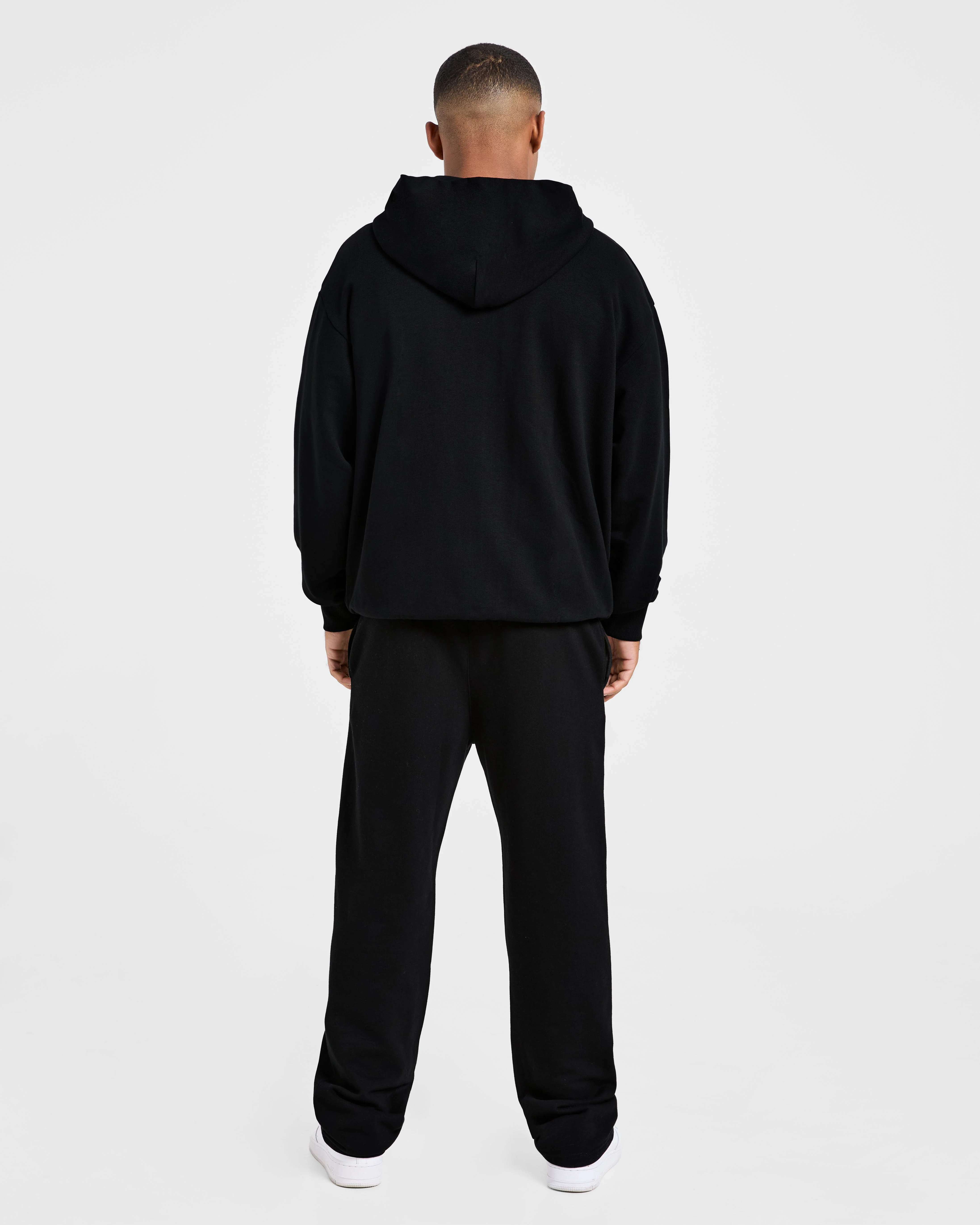 Craft Oversized Zip Up Hoodie - Black - Image 4