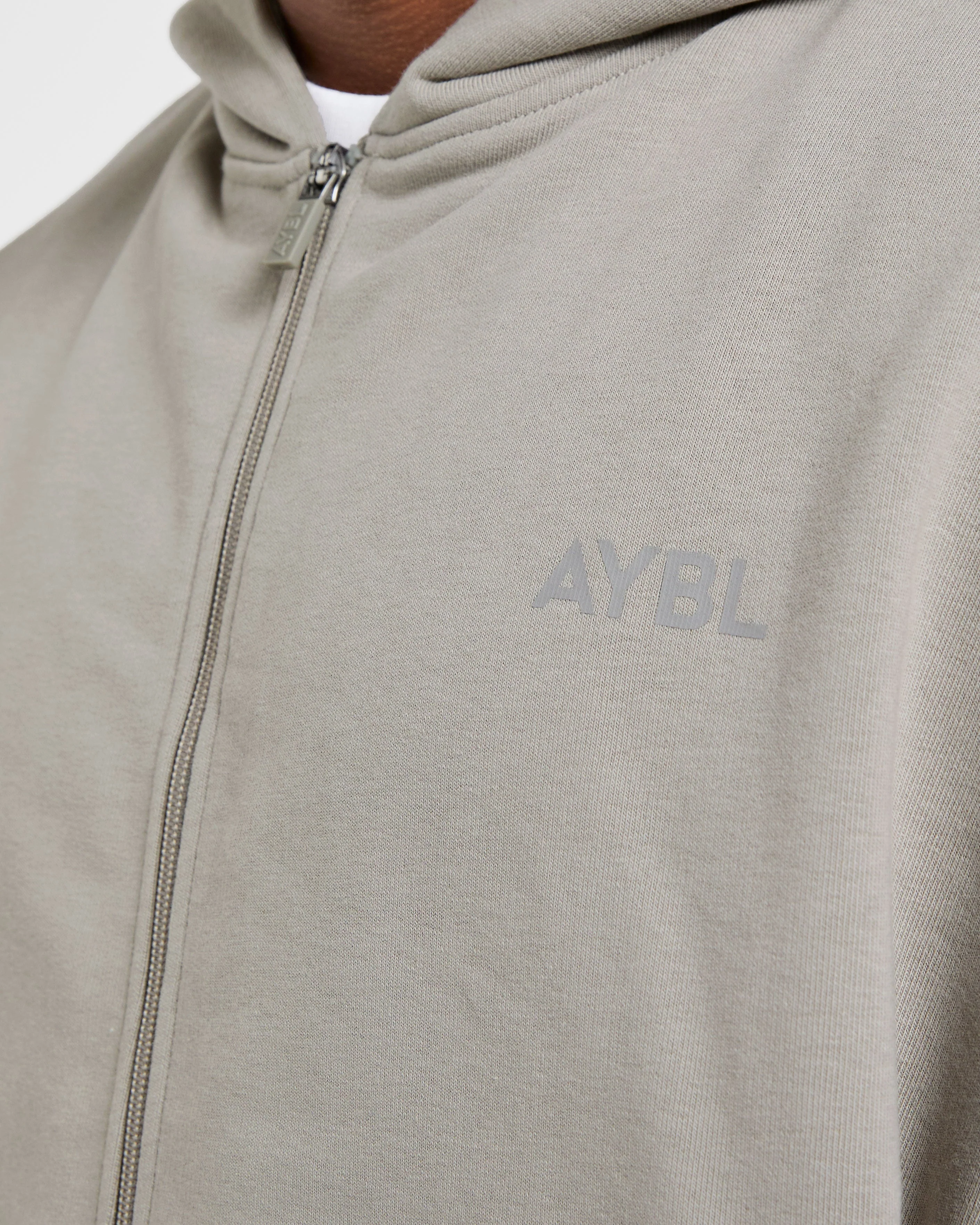 Craft Oversized Zip Up Hoodie - Misty - Image 5