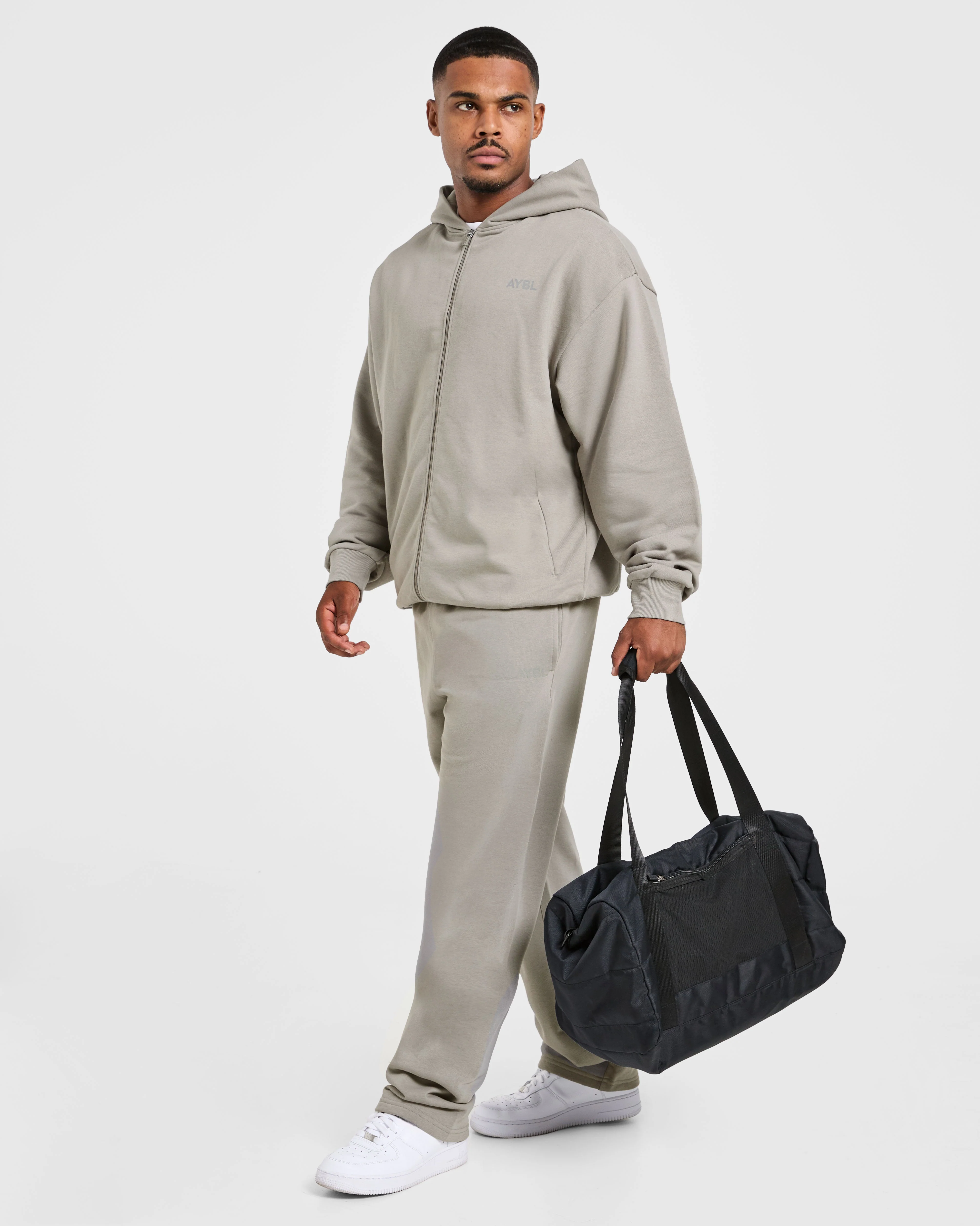 Craft Oversized Zip Up Hoodie - Misty - Image 7