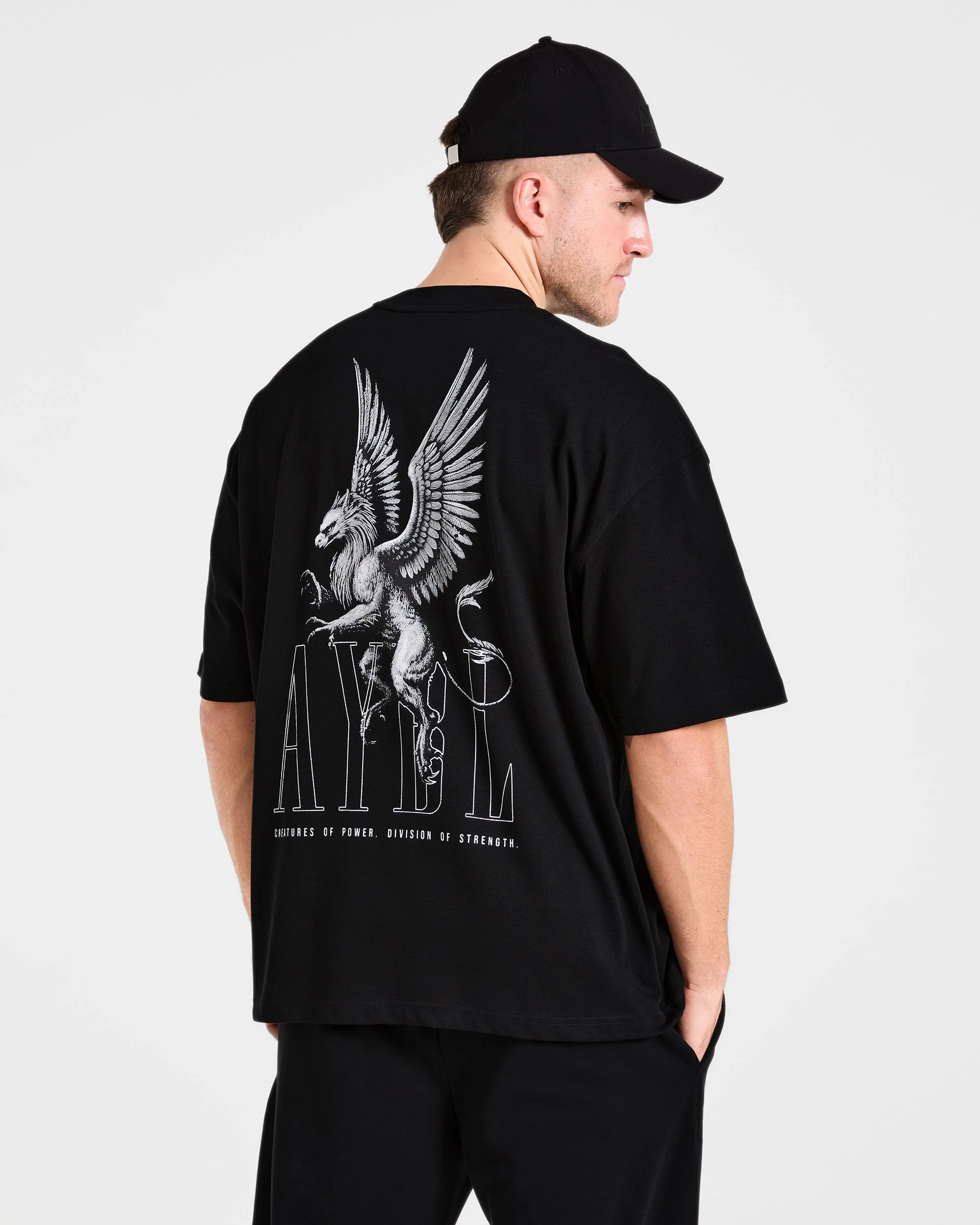 Creatures Of Power Oversized T Shirt - Black - Image 8