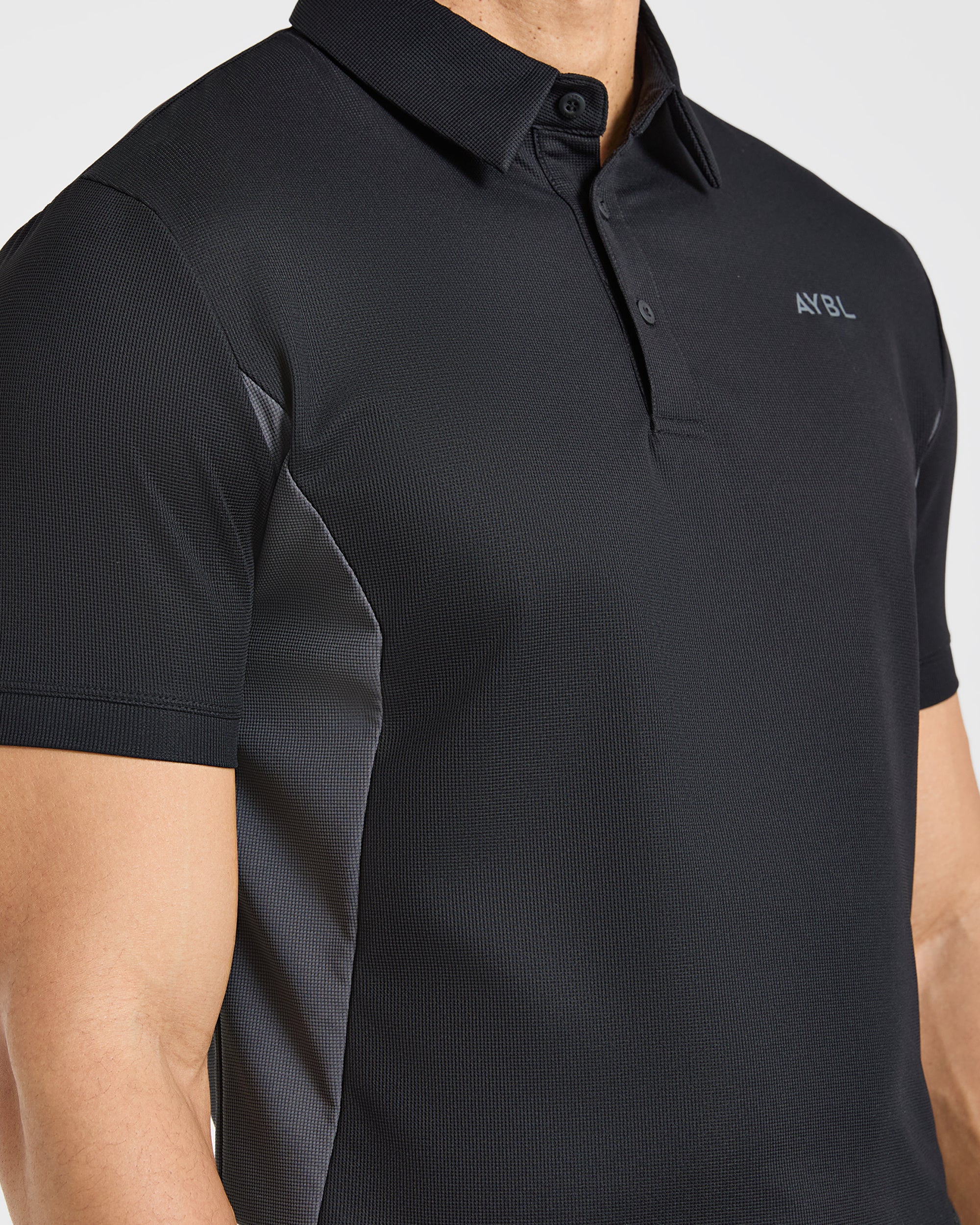 Edge Polo - Black/Charcoal - Image 6