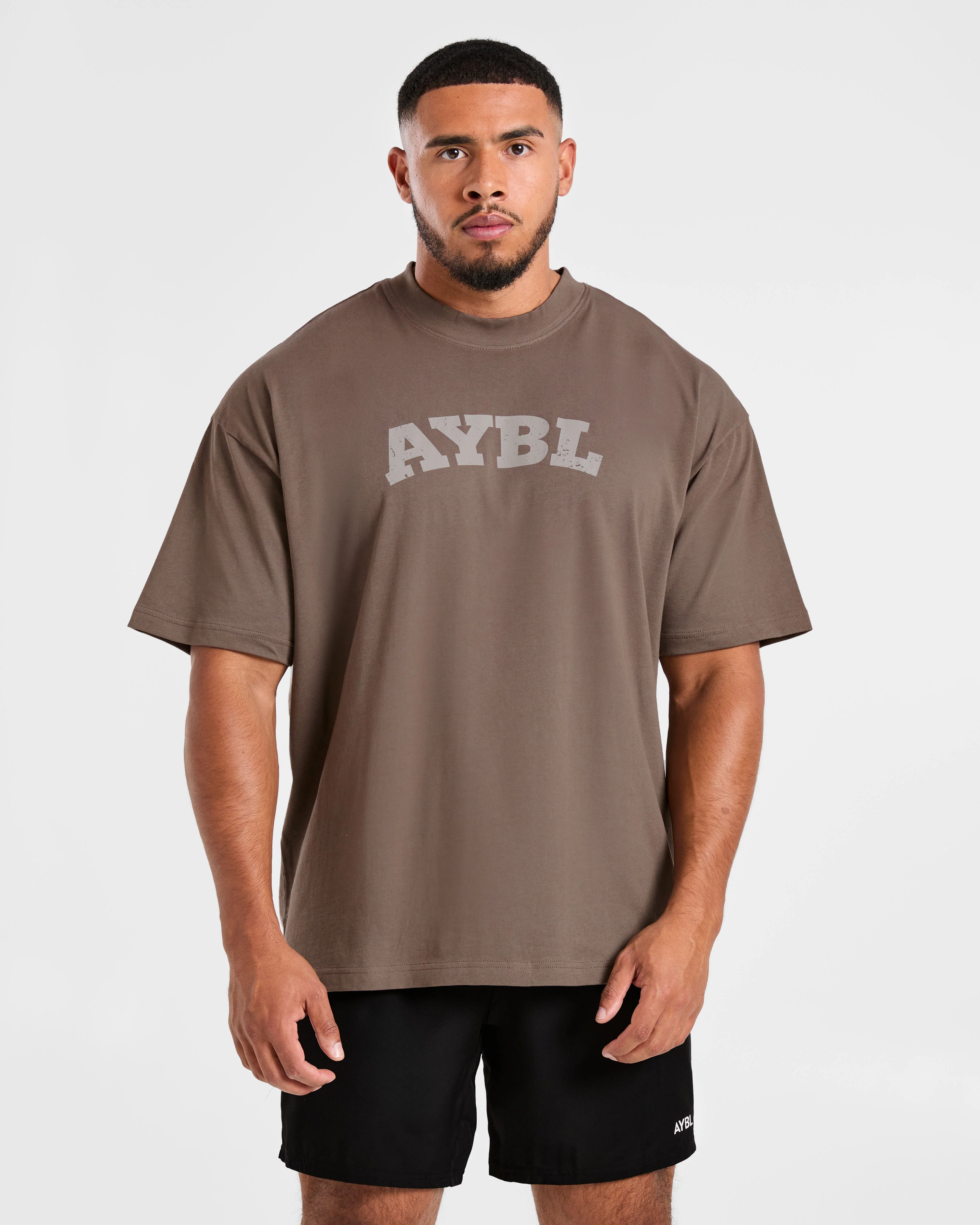 Elite Oversized T Shirt- Umber Brown