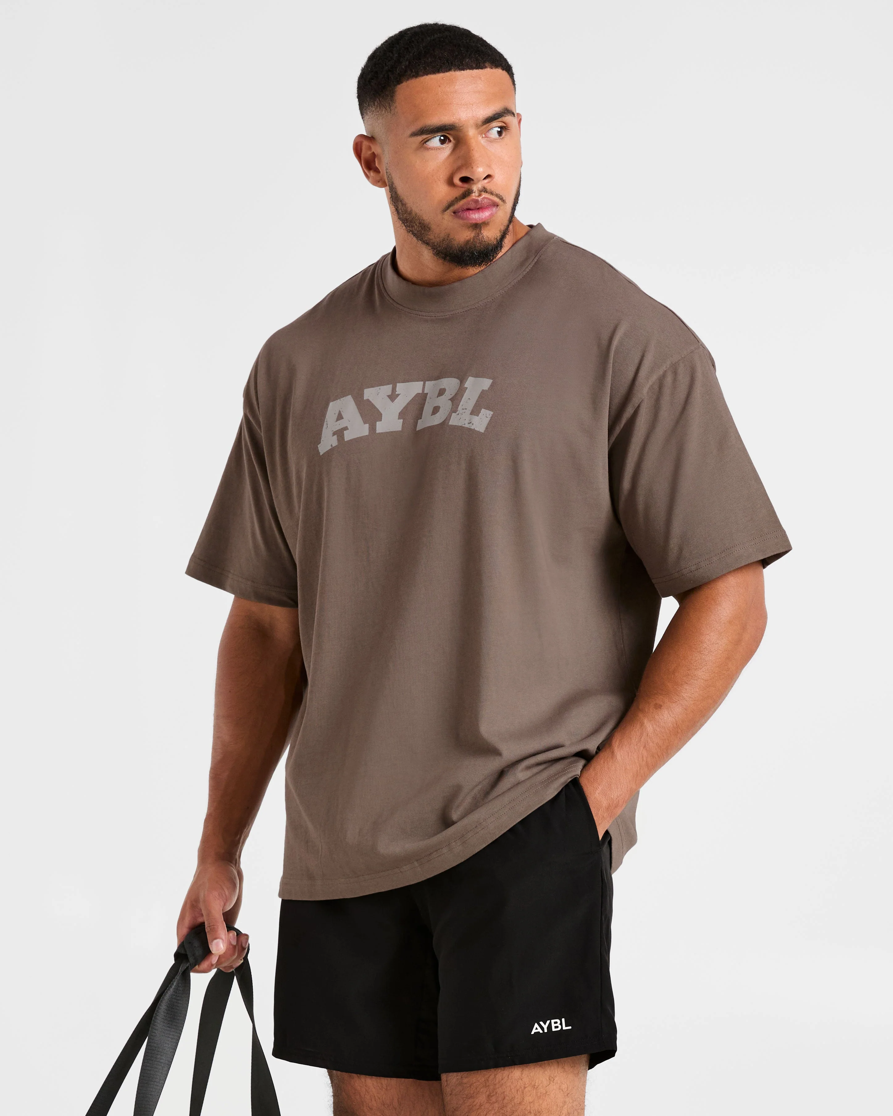 Elite Oversized T Shirt- Umber Brown - Image 7