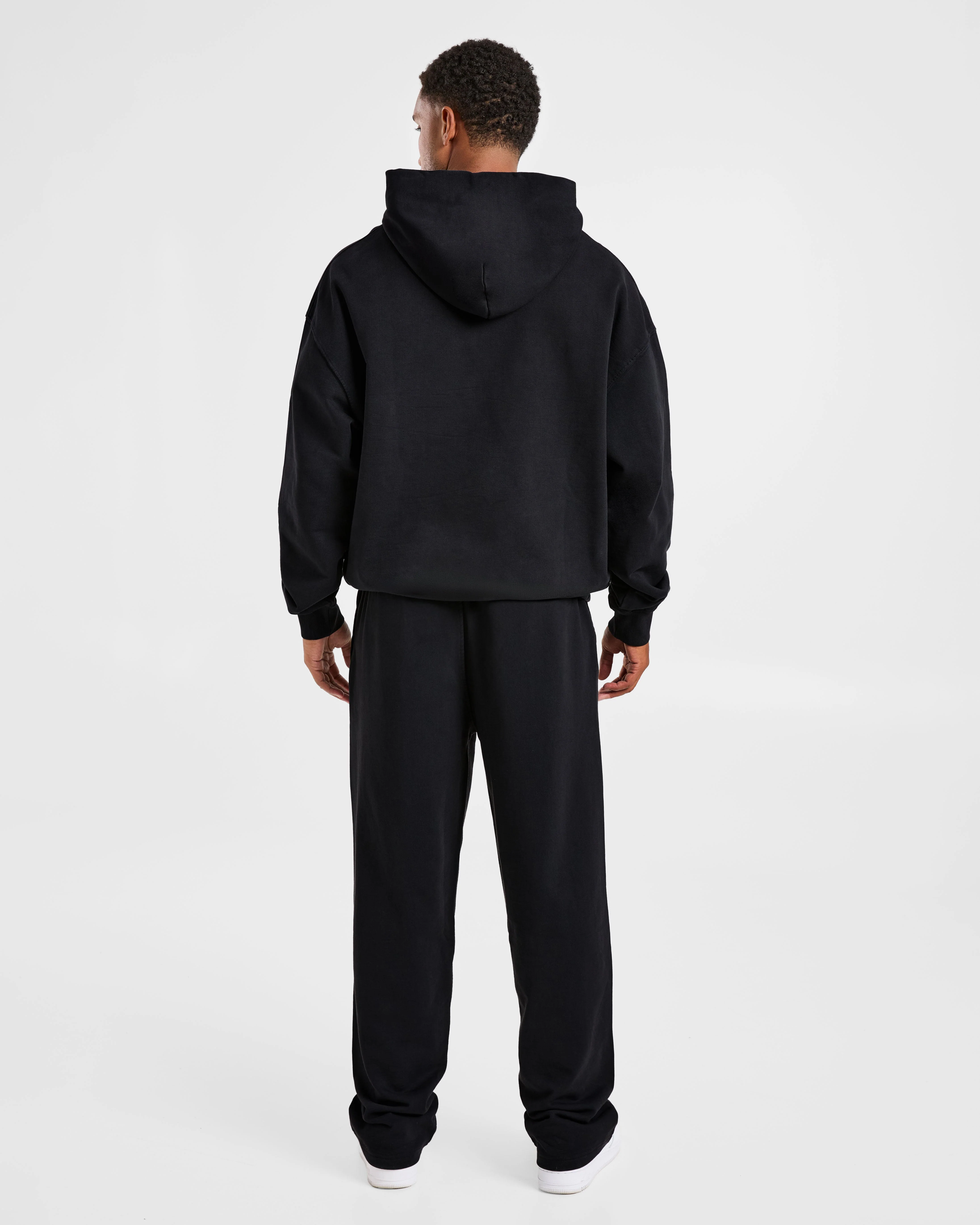 Elite Straight Leg Joggers - Black/Charcoal - Image 4