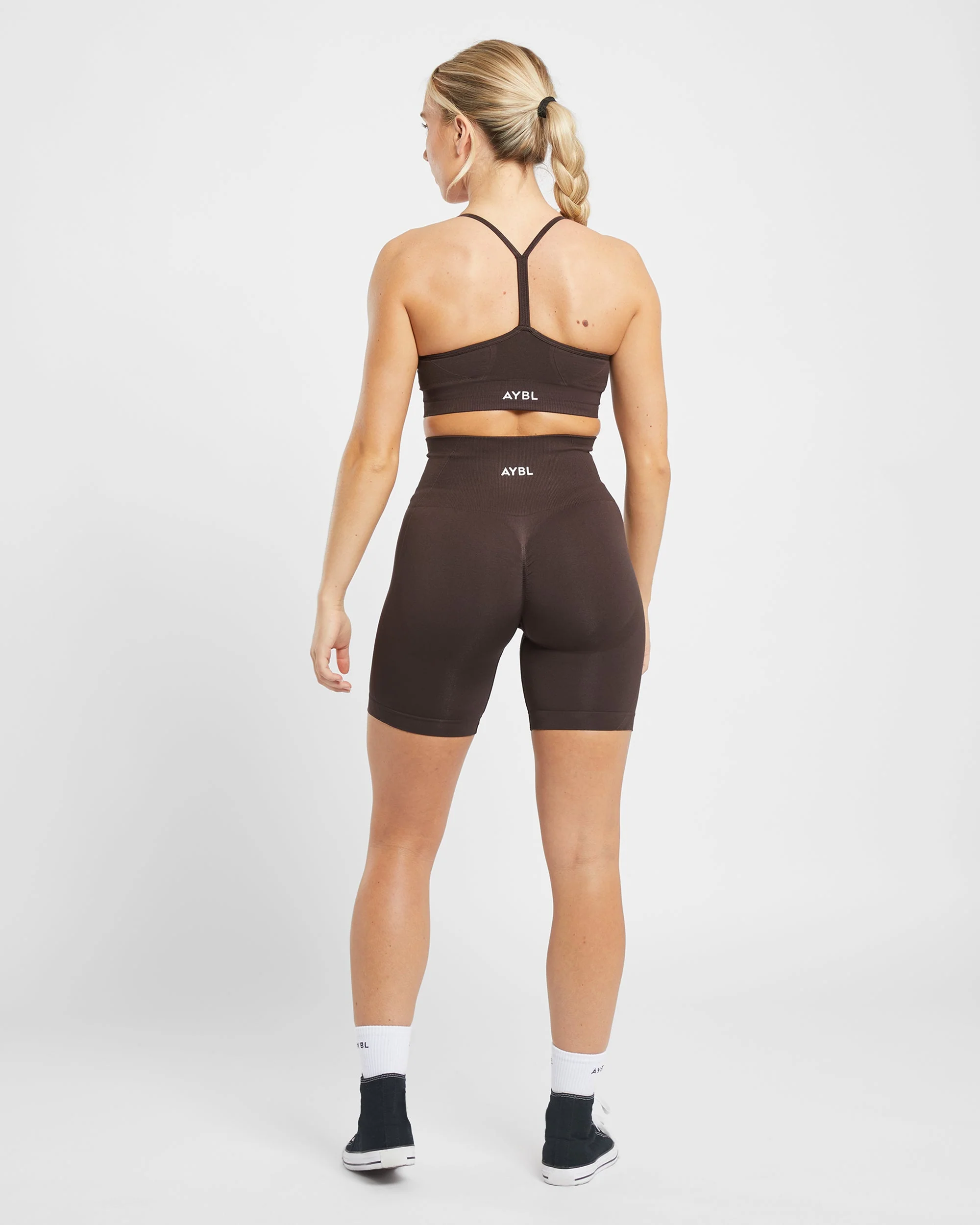 Empower Seamless Cycling Shorts - Cocoa Brown - Image 4