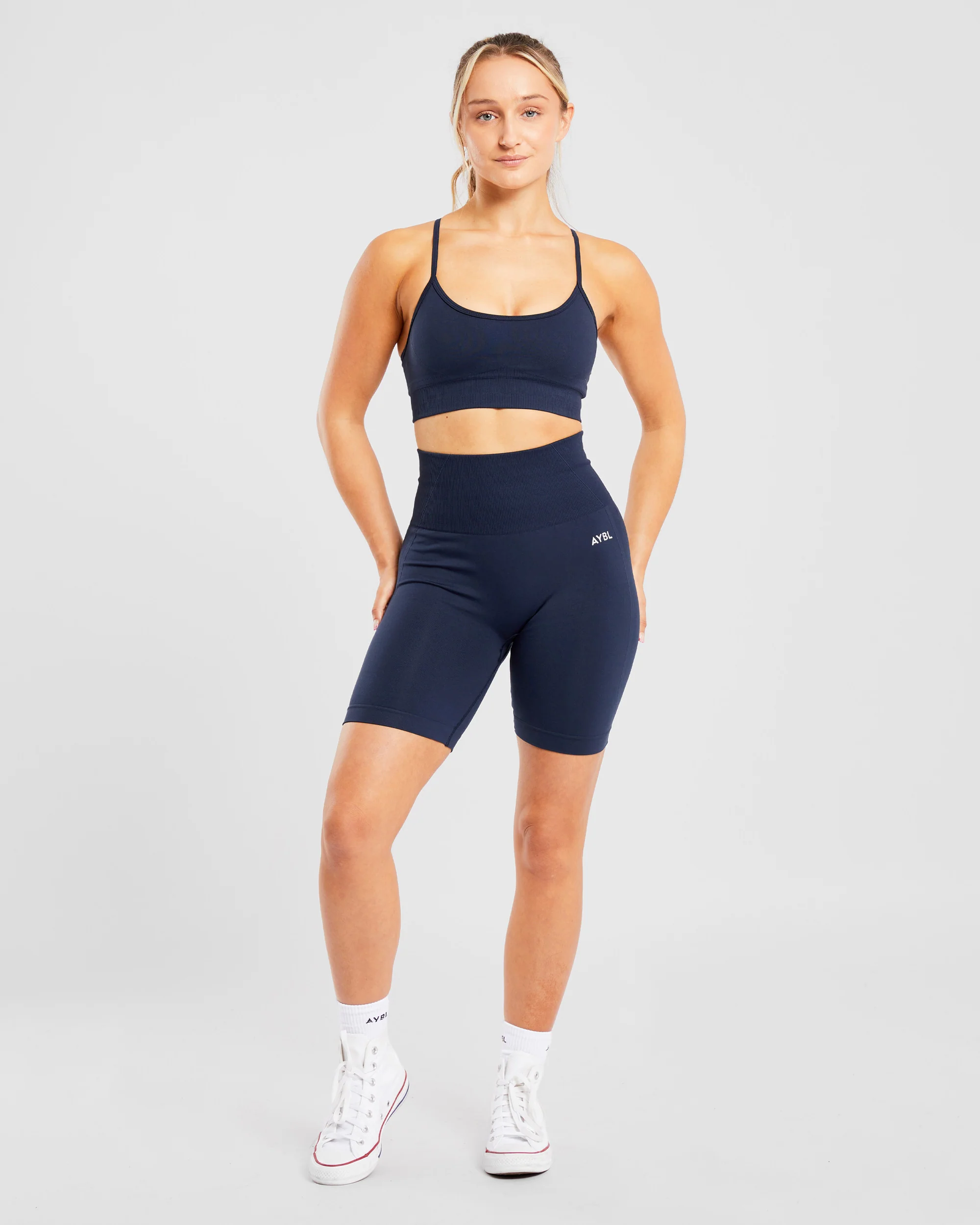 Empower Seamless Cycling Shorts - Navy - Image 3