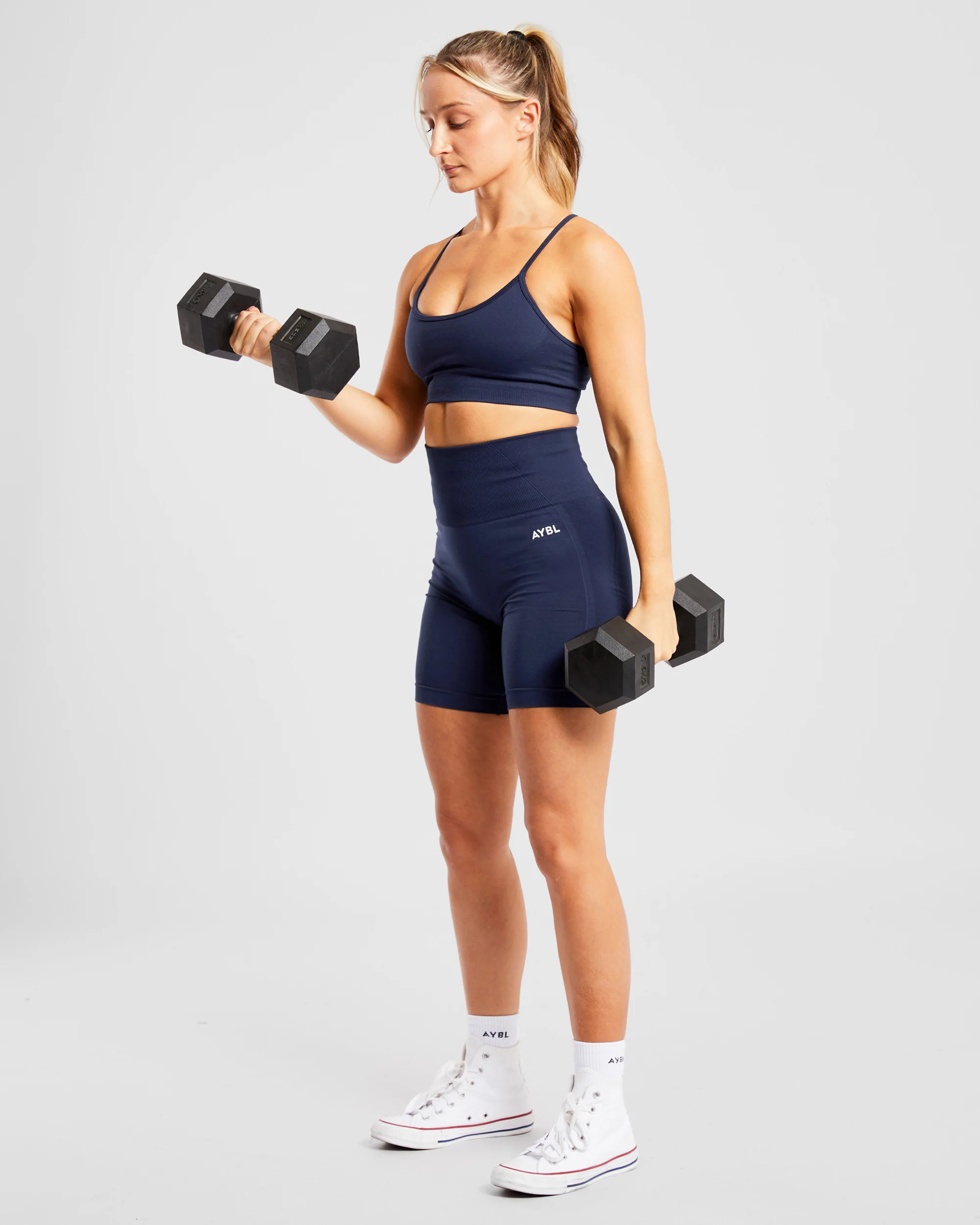 Empower Seamless Cycling Shorts - Navy - Image 7