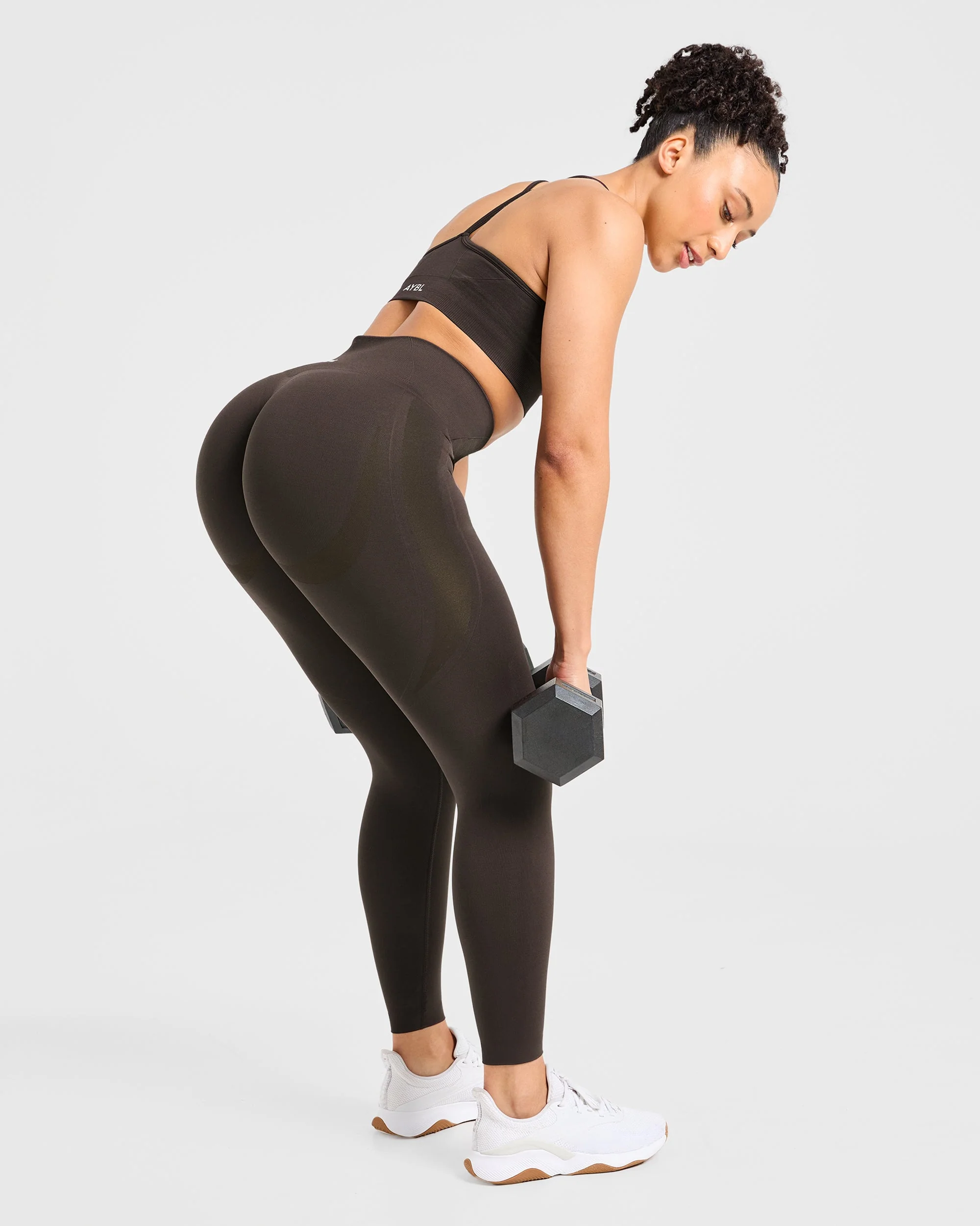 Empower Seamless Leggings - Cocoa Brown - Image 7