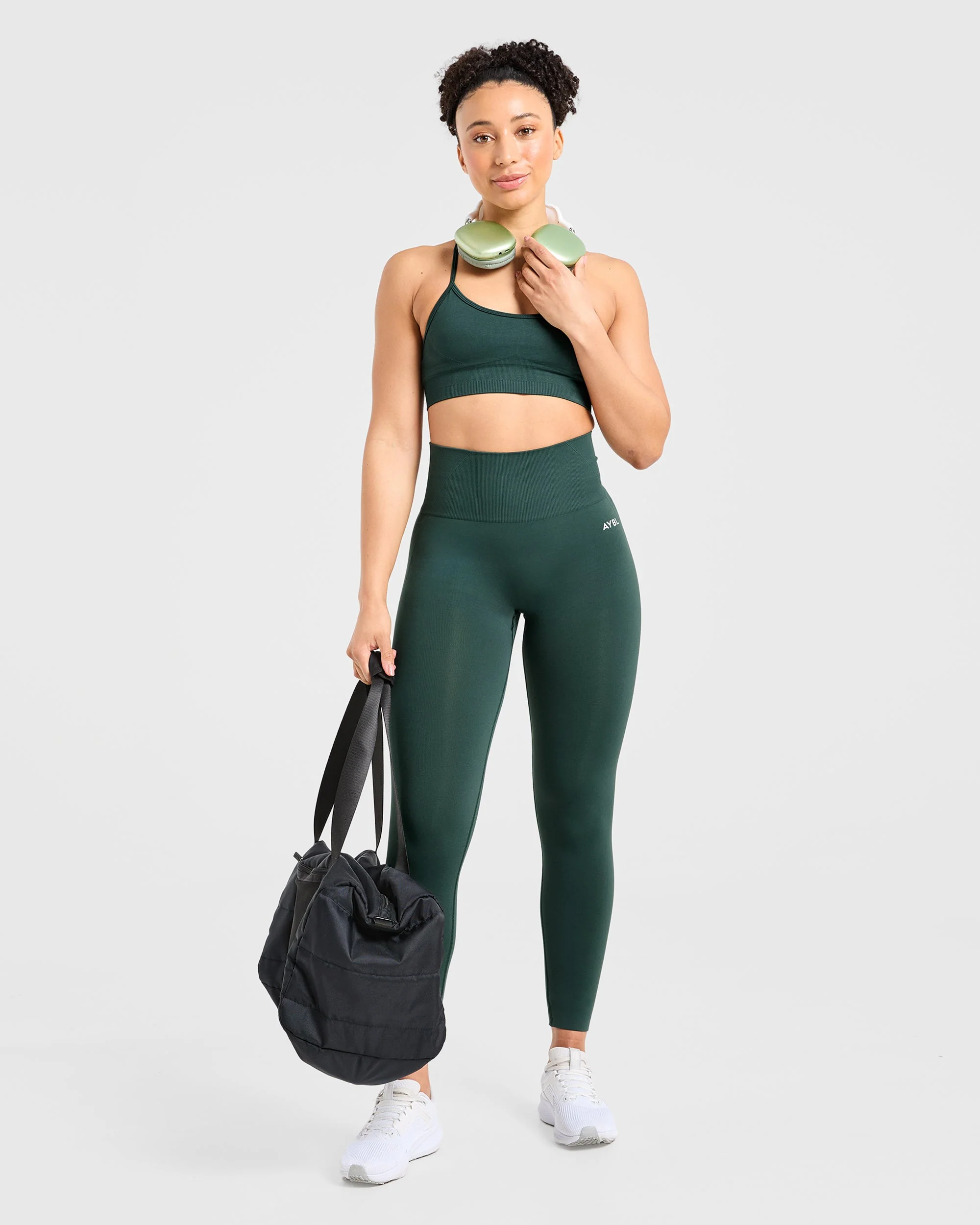 Empower Seamless Leggings - Dark Green - Image 7
