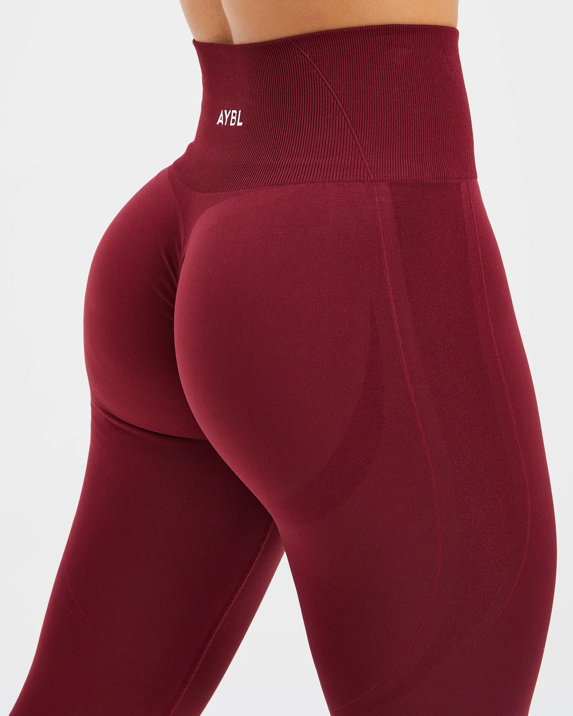 Empower Seamless Leggings - Red Wine - Image 6