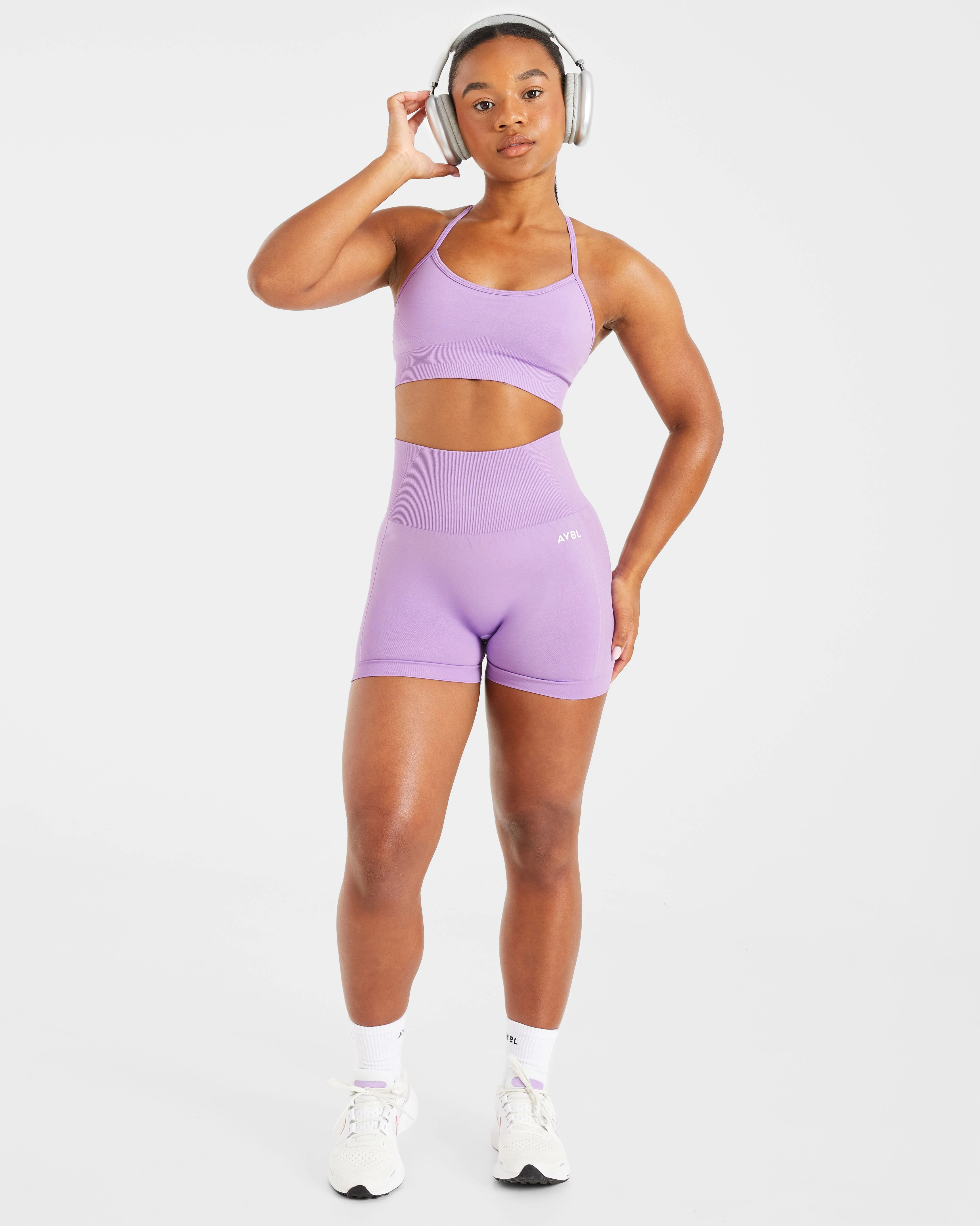 Empower Seamless Shorts - Purple - Image 7