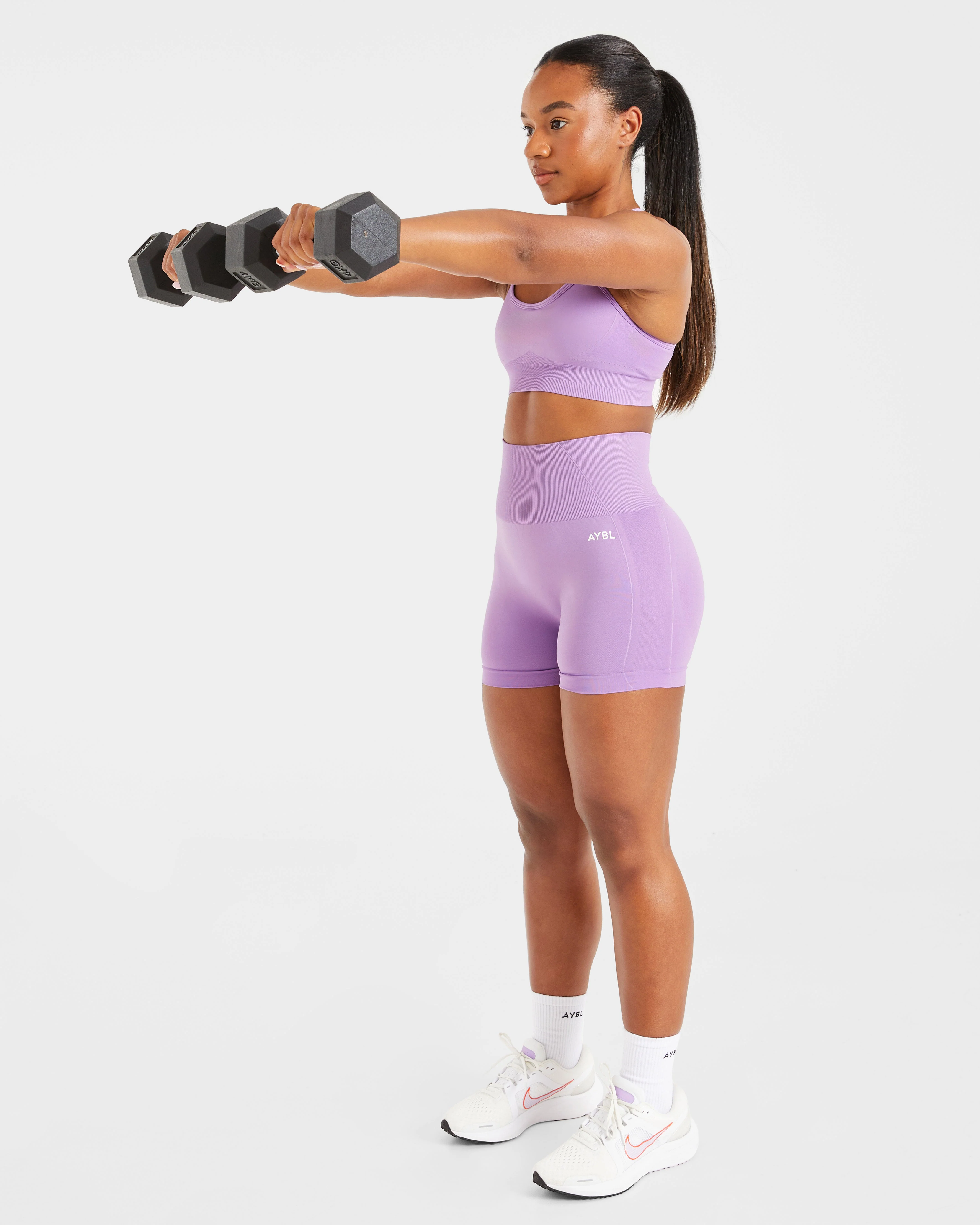 Empower Seamless Shorts - Purple - Image 8