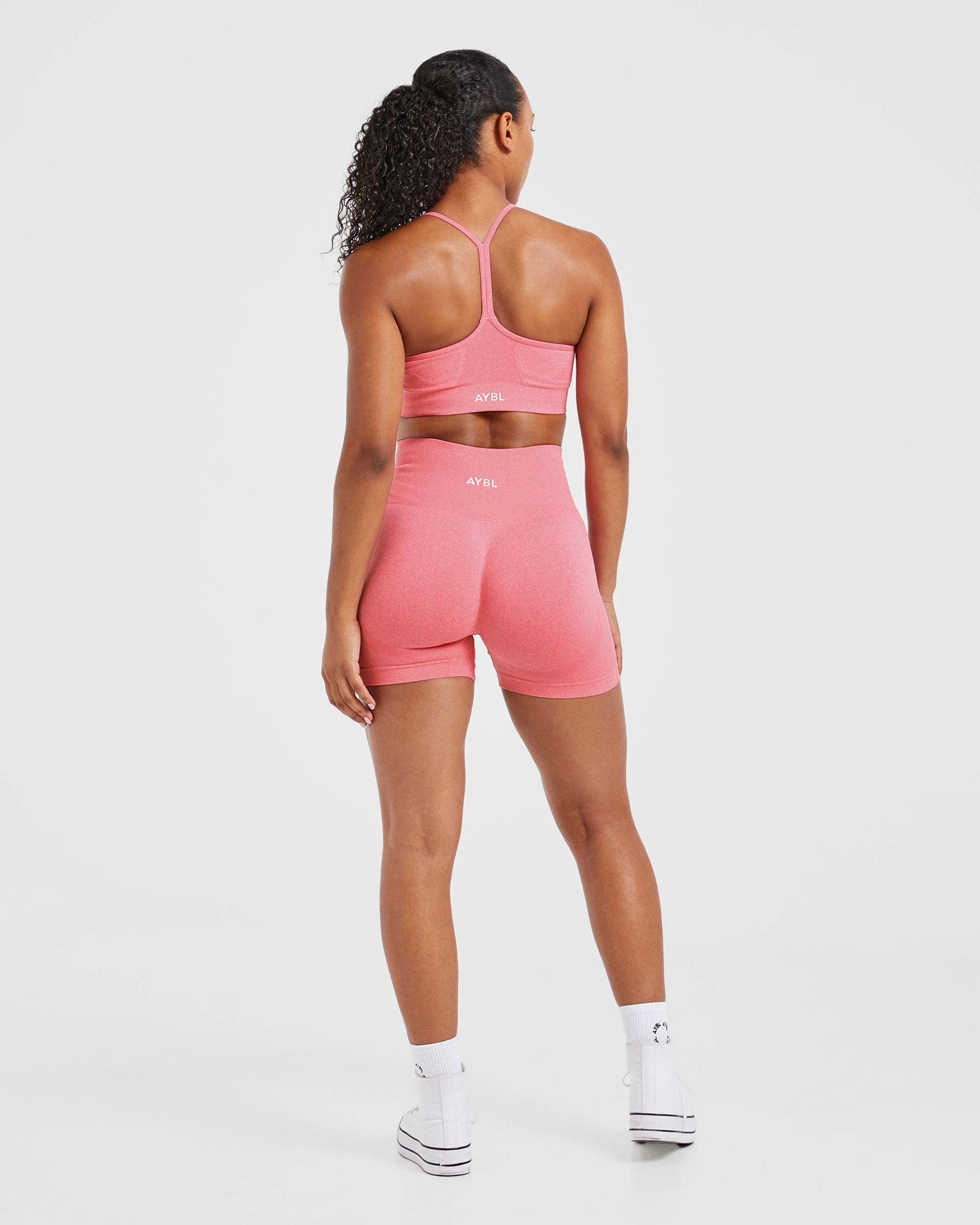 Empower Seamless Sports Bra - Pink Marl - Image 4