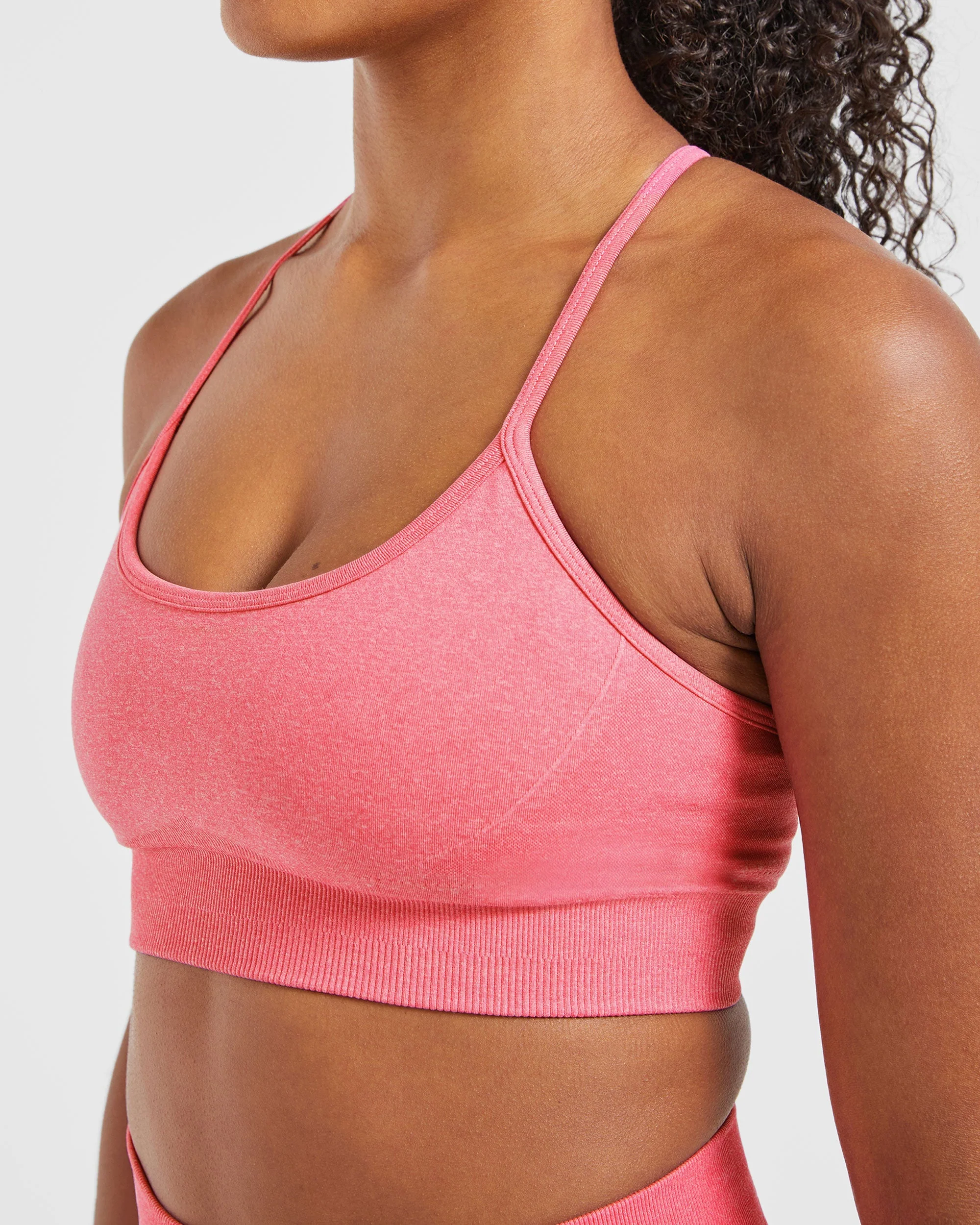 Empower Seamless Sports Bra - Pink Marl - Image 5